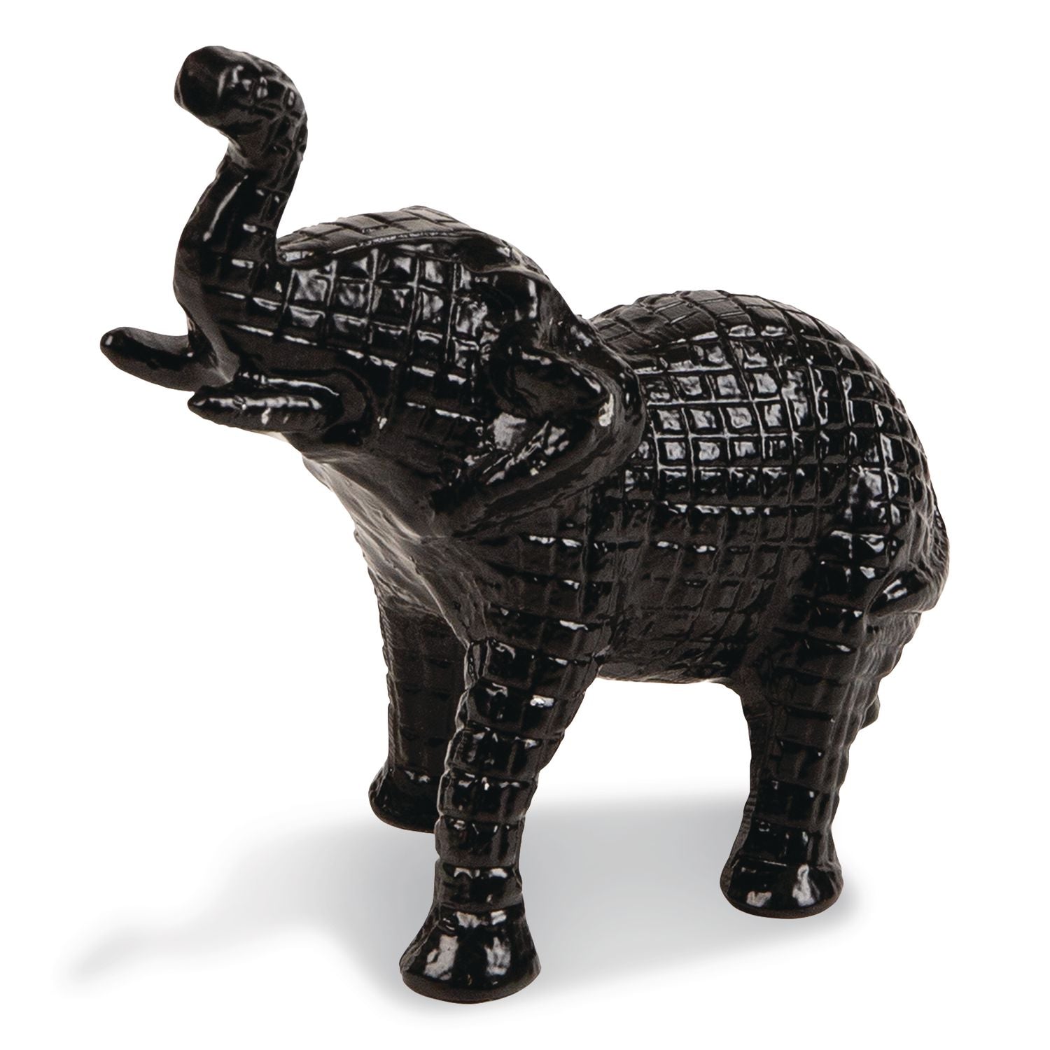 Lucky Wealth Elephant Figurine, 2 X 6.5 X 4.5, Black