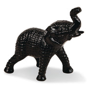 Lucky Wealth Elephant Figurine, 2 X 6.5 X 4.5, Black