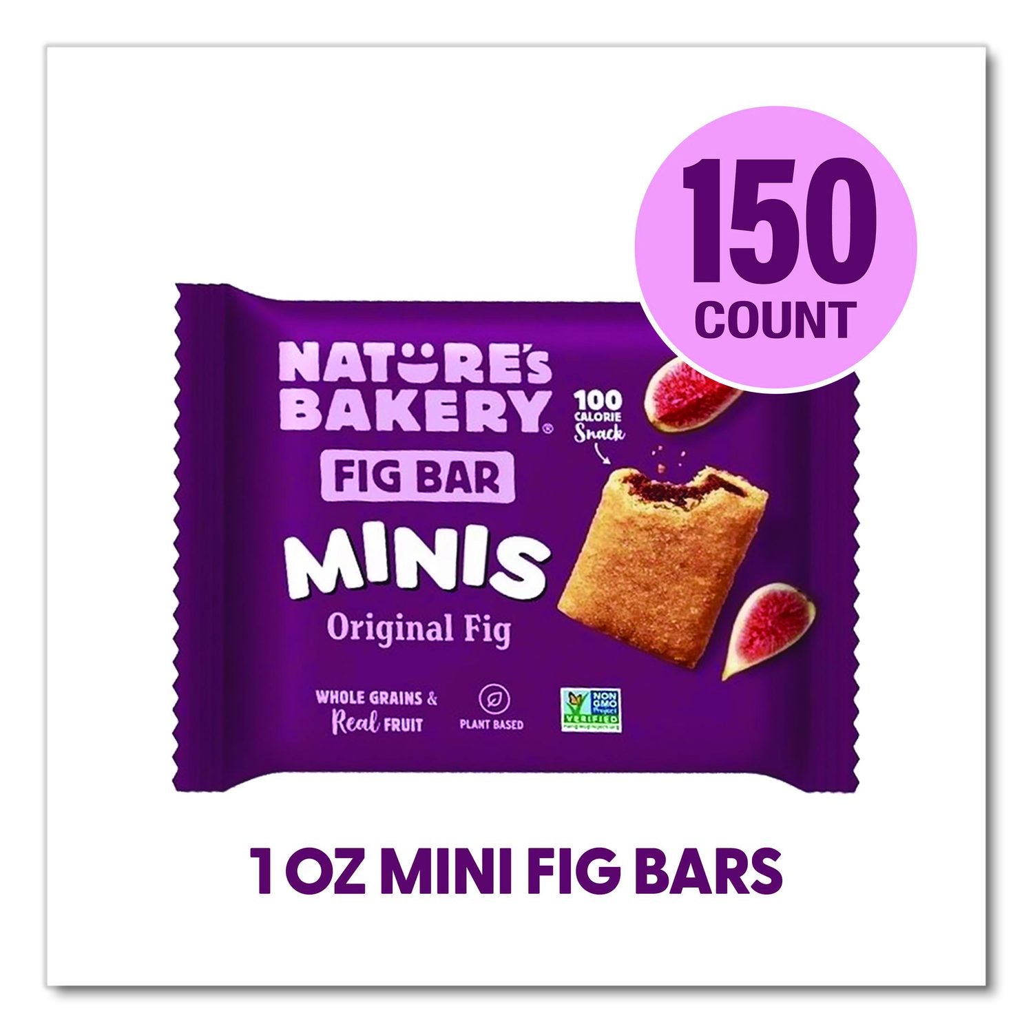 Minis Whole Wheat Fig Bar Original, 1 Oz Packet, 150/Carton