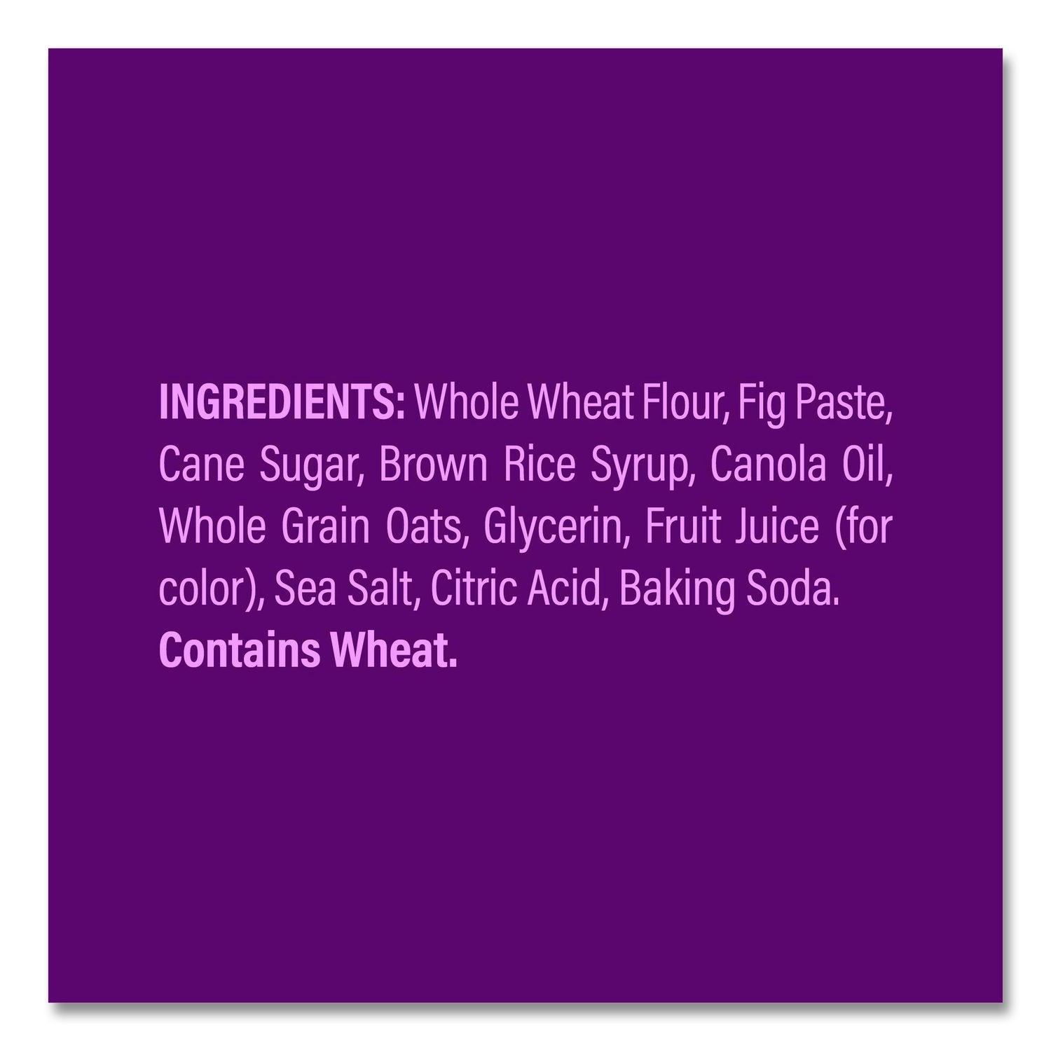 Minis Whole Wheat Fig Bar Original, 1 Oz Packet, 150/Carton
