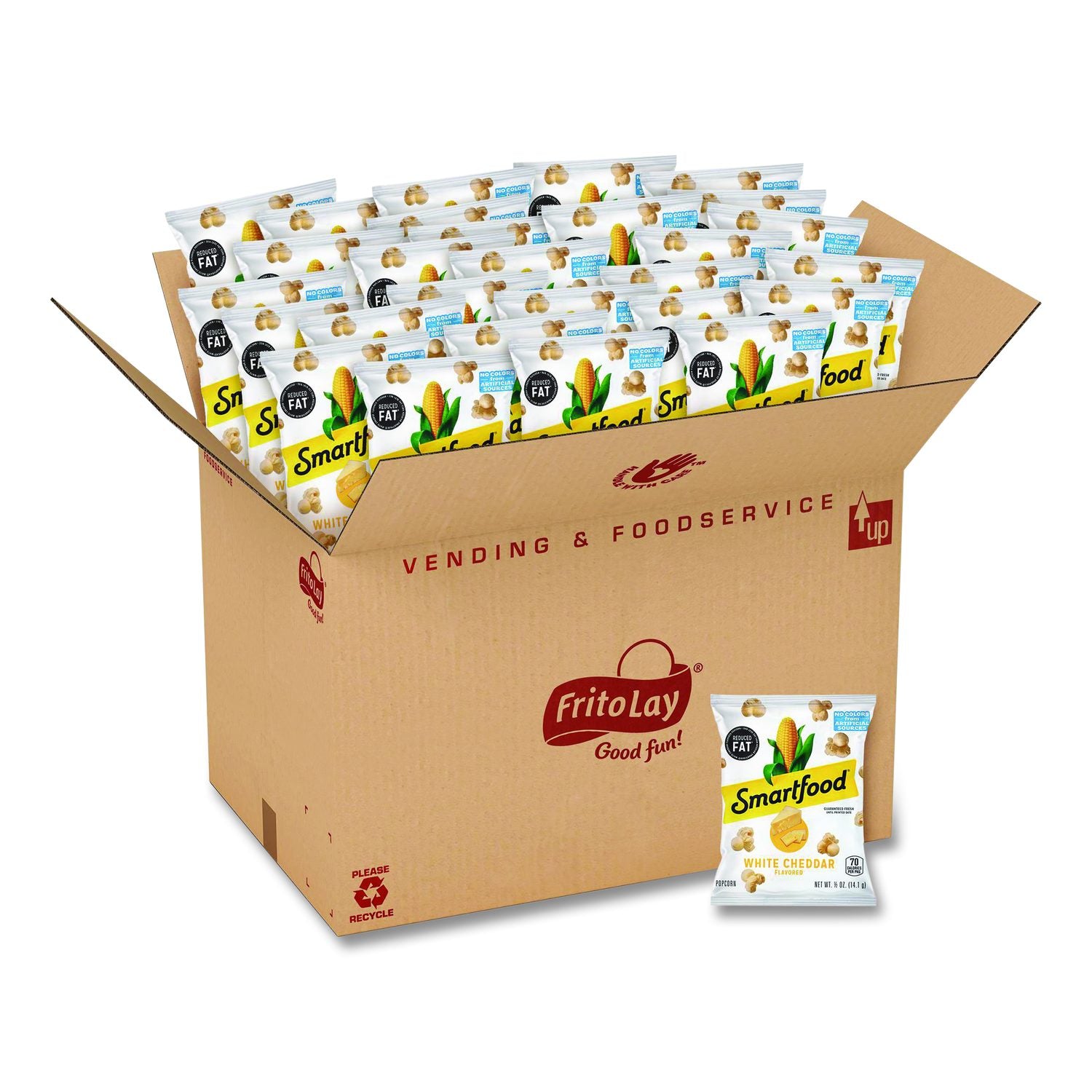 Reduced Fat White Cheddar Popcorn, 0.5 Oz Bag, 72/Carton