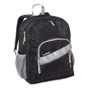 Deluxe Book Pack Backpack, 13 X 9.5 X 17, Black