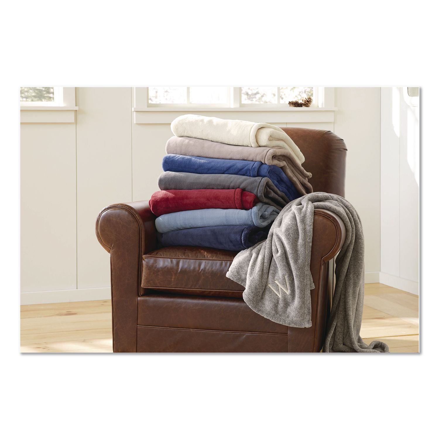 Wicked Plush Throw, 50 X 60, Cadet Blue