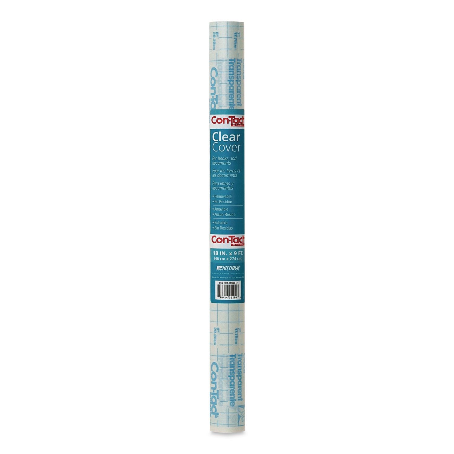 Clear Cover Self-Adhesive Laminating Film Roll, 18" X 9 Ft, Matte Clear