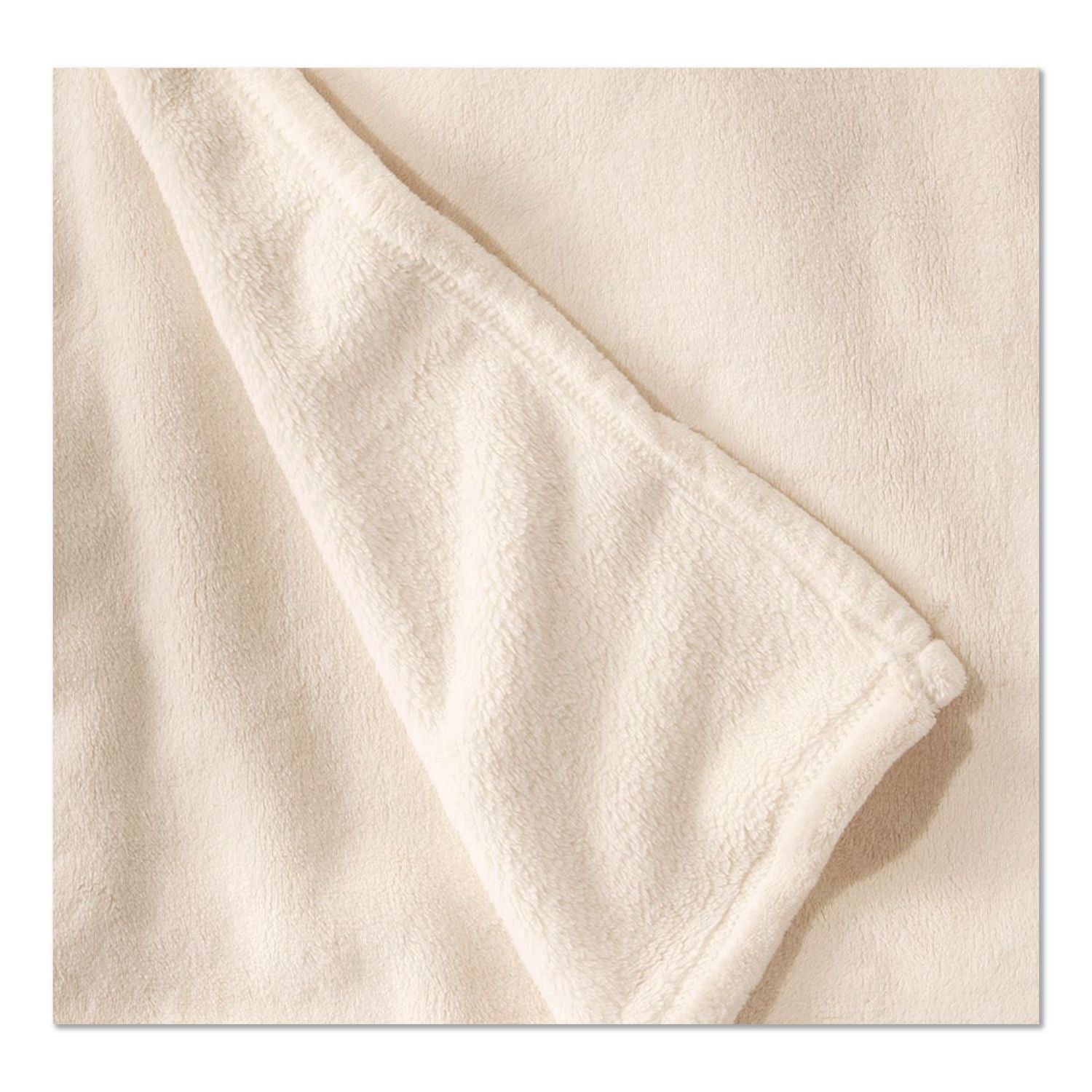 Wicked Plush Throw, 60 X 80, Antique White