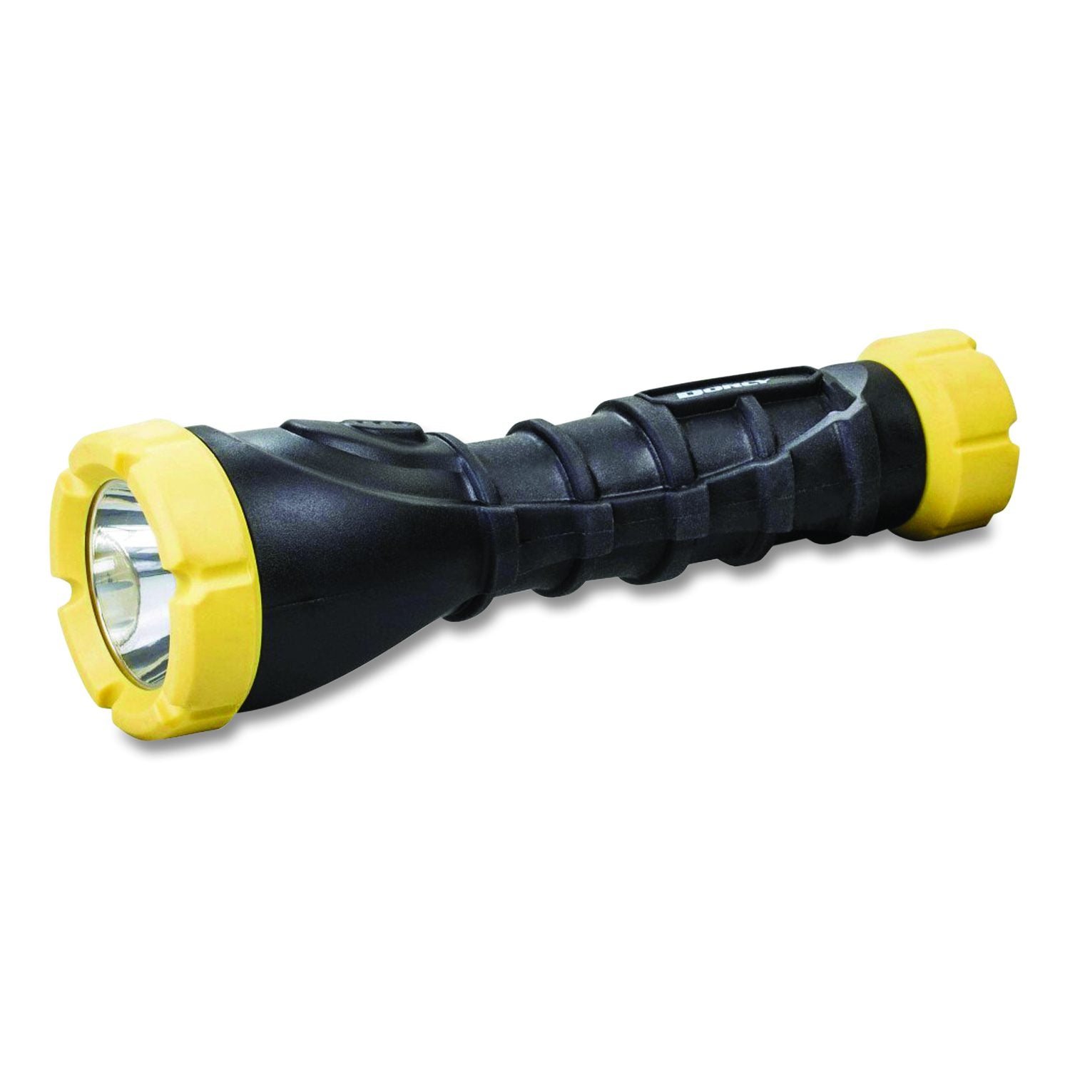 180 Lumen Rubber LED Flashlight, 3 AAA Batteries (Included), Black/Yellow