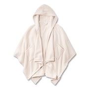 Cozy Chenille Wearable Throw, 58 X 60, Cream