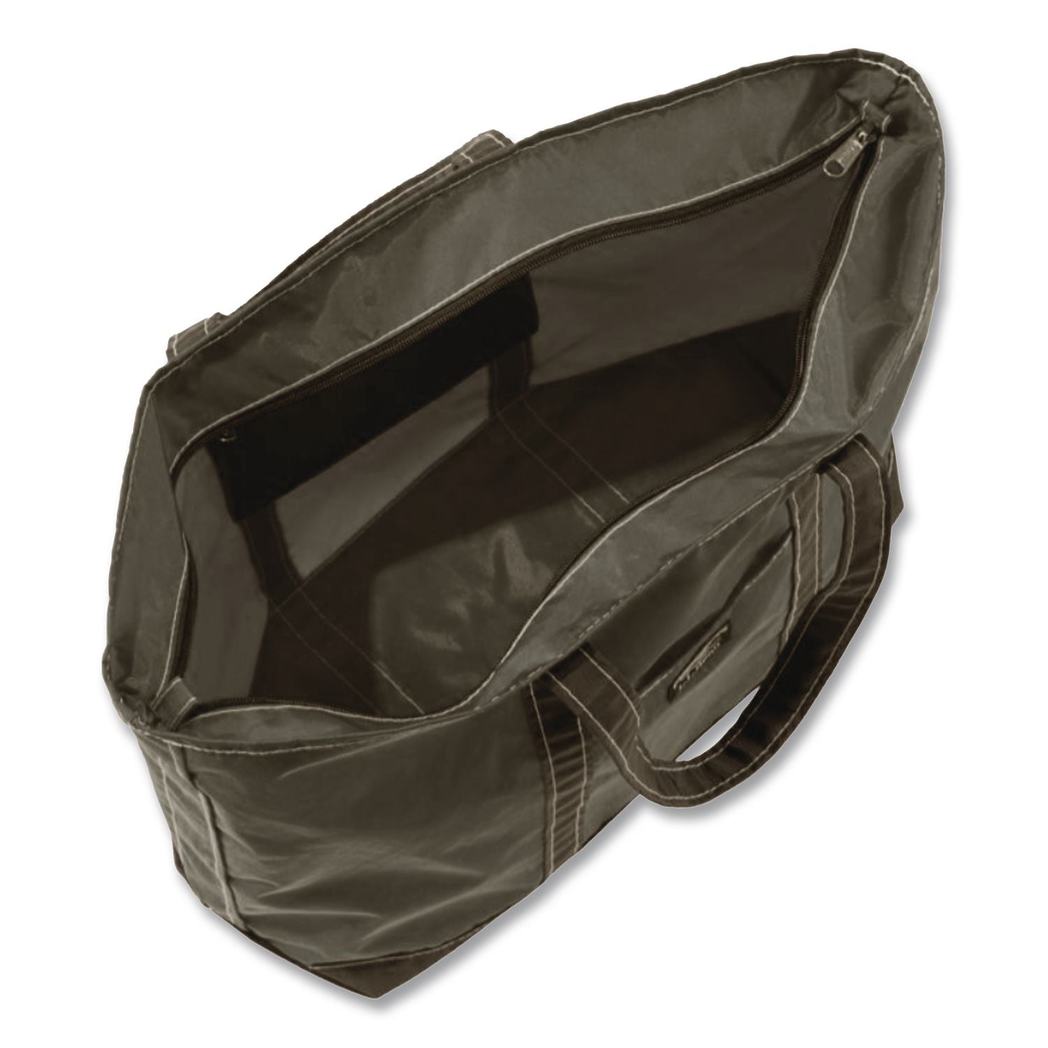 Large Nylon Everyday Lightweight Tote, 17" X 7.5" X 15", Granite/Black