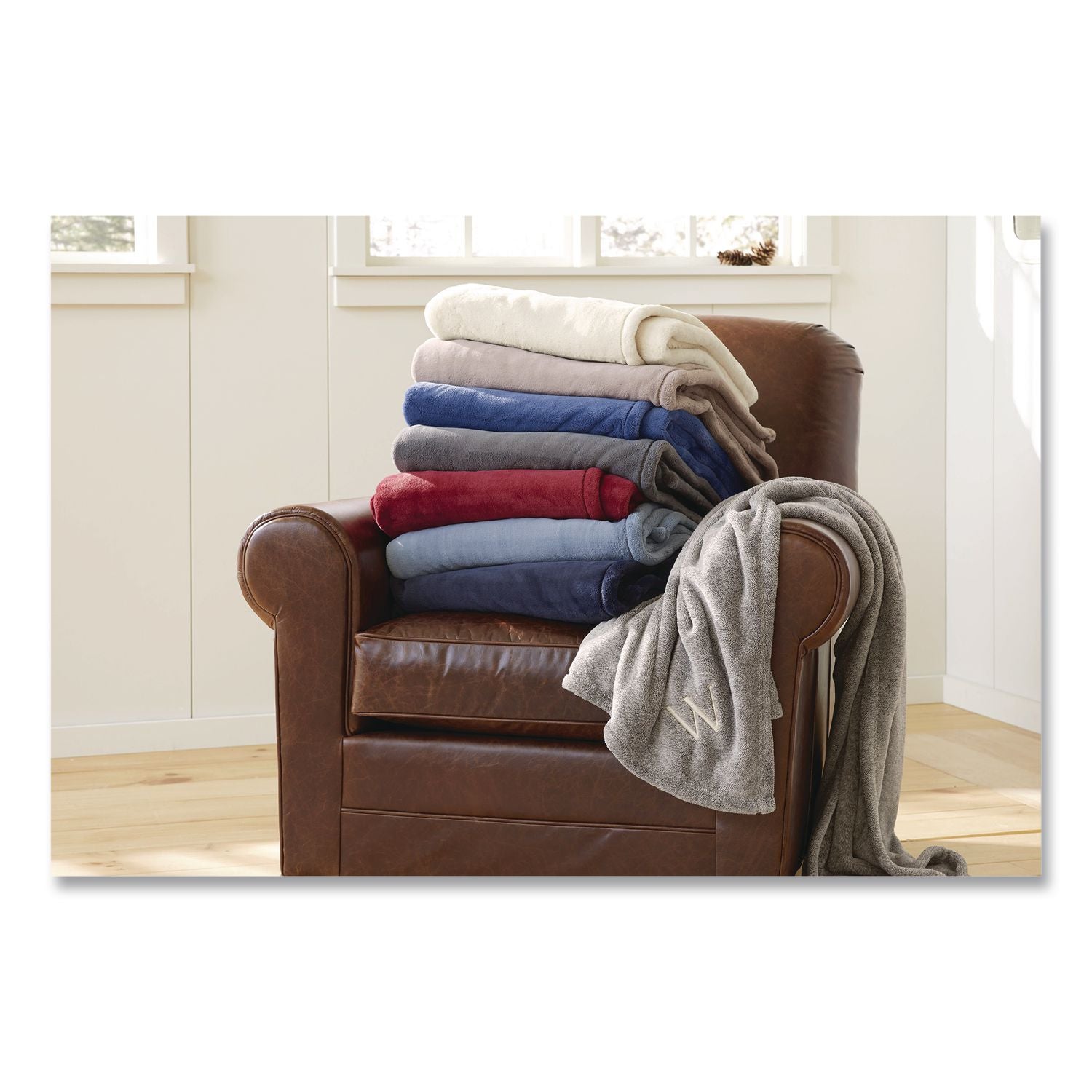 Wicked Plush Throw, 50 X 60, Charcoal Gray Heather