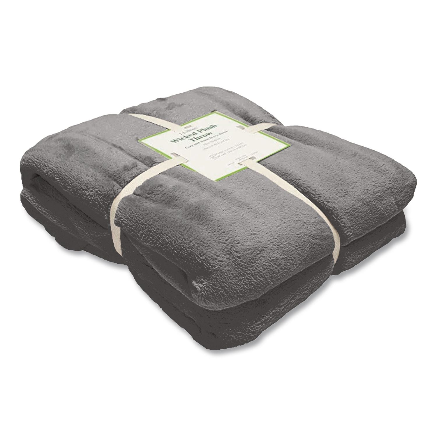 Wicked Plush Throw, 60 X 80, Charcoal Gray Heather