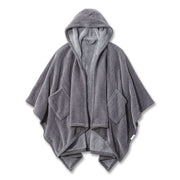 Cozy Chenille Wearable Throw, 58 X 60, Gray