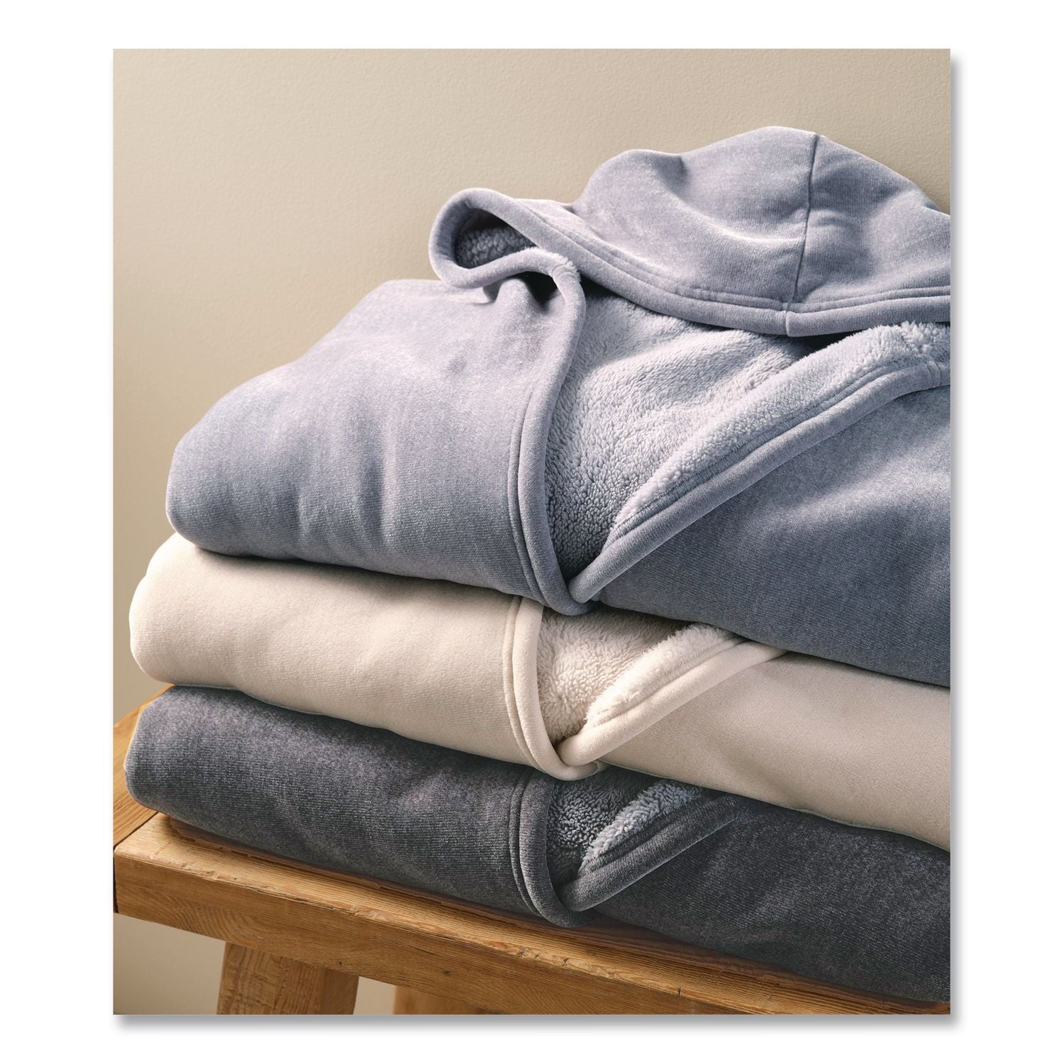 Cozy Chenille Wearable Throw, 58 X 60, Gray