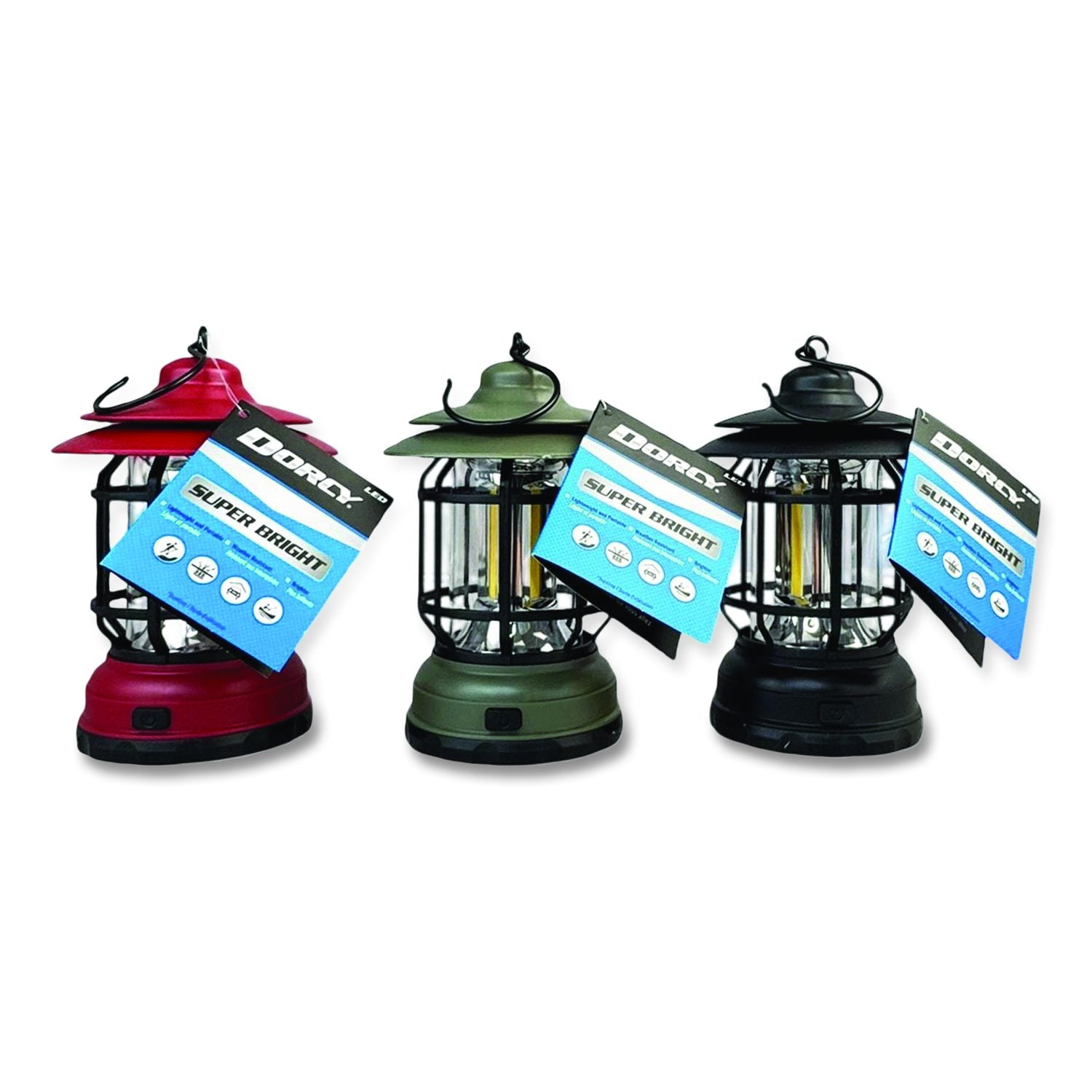 Active Series LED Multi Mode Area Lantern, 3 AA Batteries (Sold Separately), Randomly Assorted Color