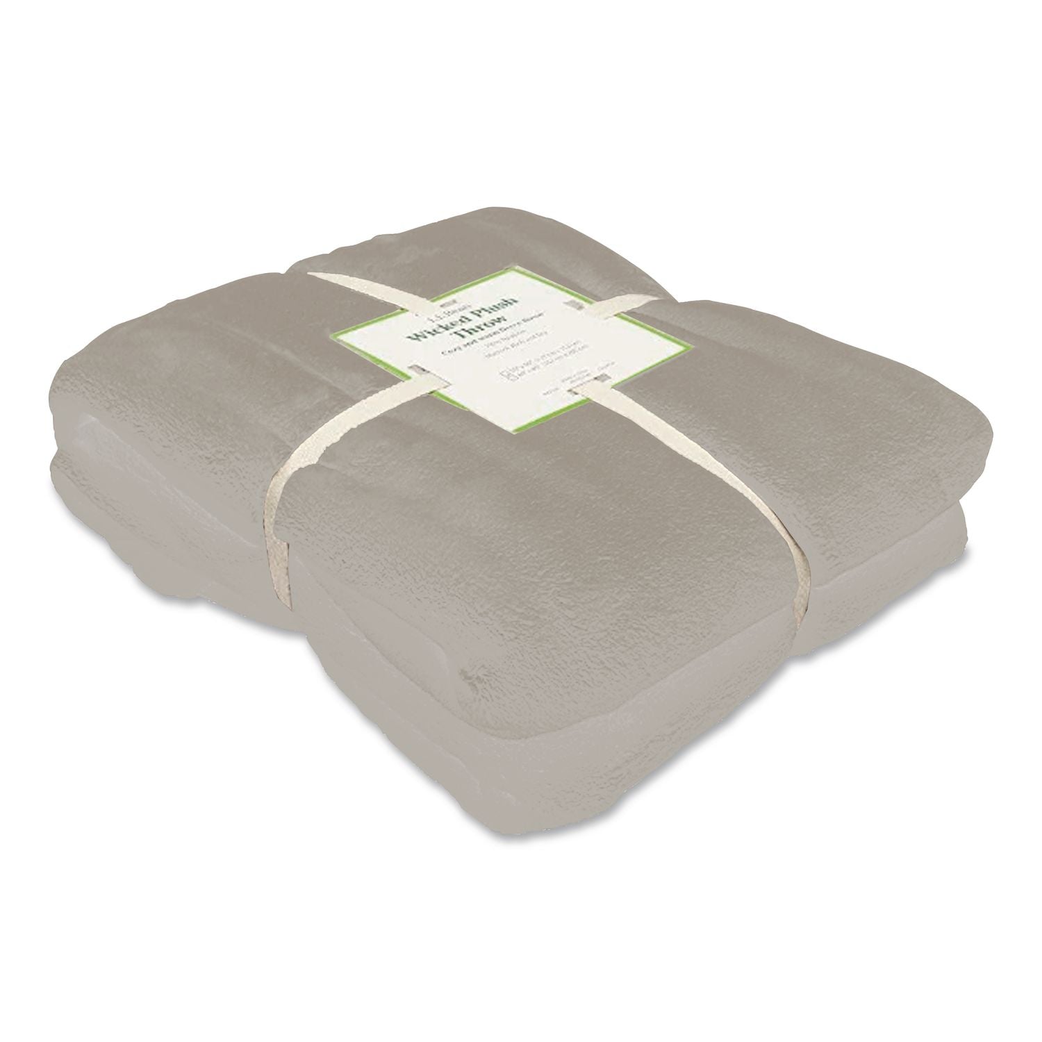 Wicked Plush Throw, 50 X 60, Woodsmoke