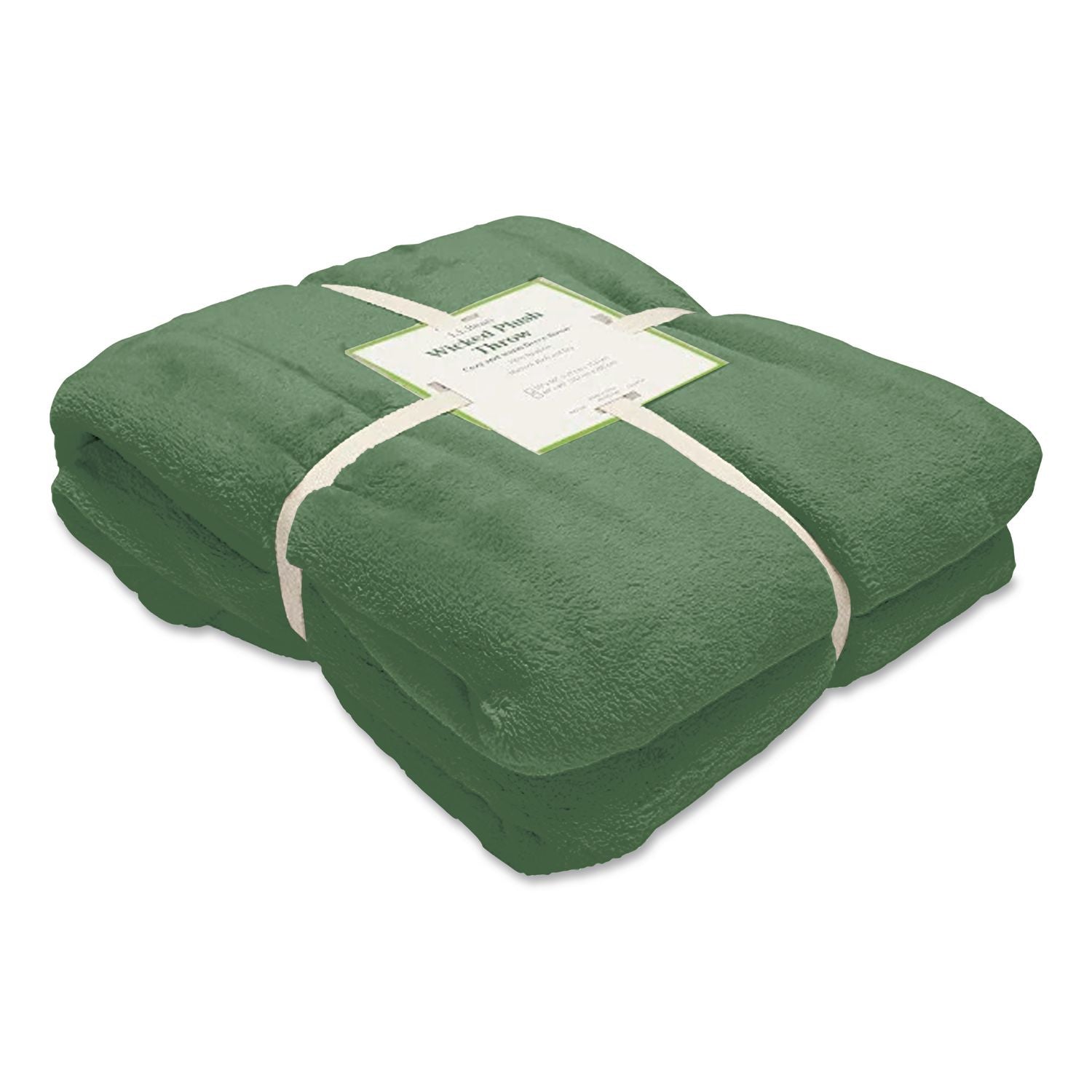 Wicked Plush Throw, 60 X 80, Deep Olive