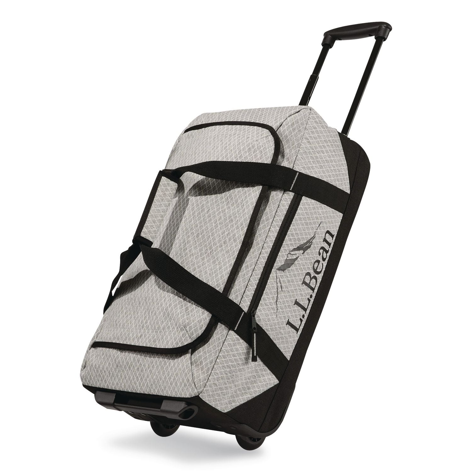 Adventure 22" Polyester Telescoping Carry-On Travel Duffel With Wheels, 22 X 12 X 9, Heather Gray Diamond