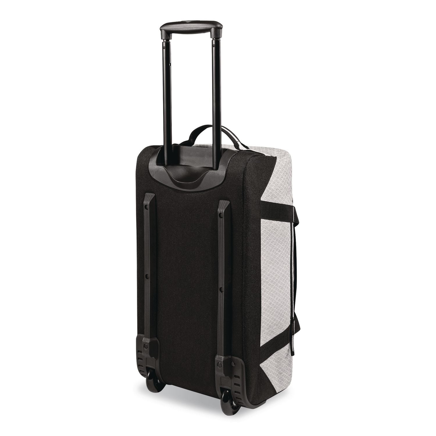 Adventure 22" Polyester Telescoping Carry-On Travel Duffel With Wheels, 22 X 12 X 9, Heather Gray Diamond