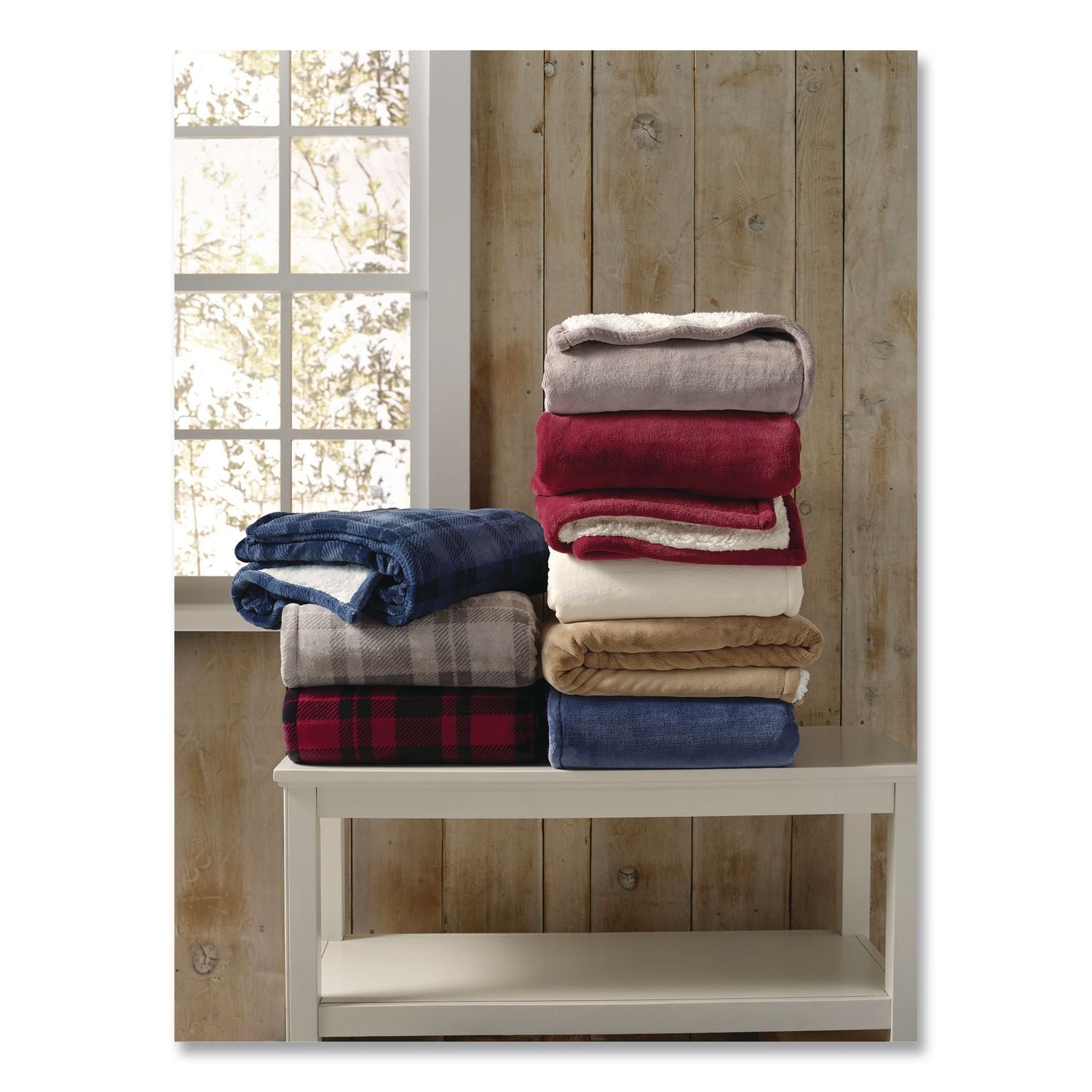 Wicked Plush Sherpa Throw, 50 X 60, Camel Brown