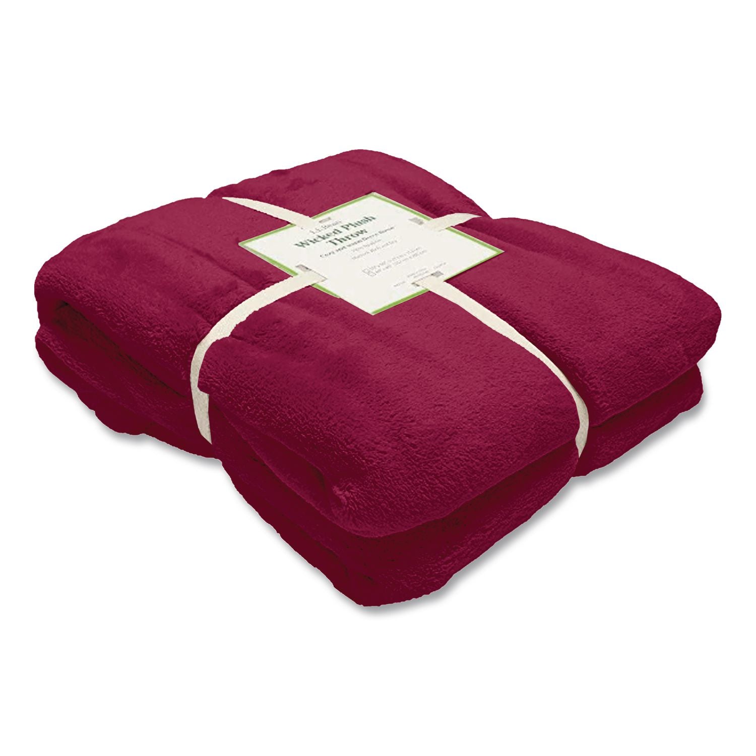 Wicket Plush Throw, 50 X 60, Mountain Red