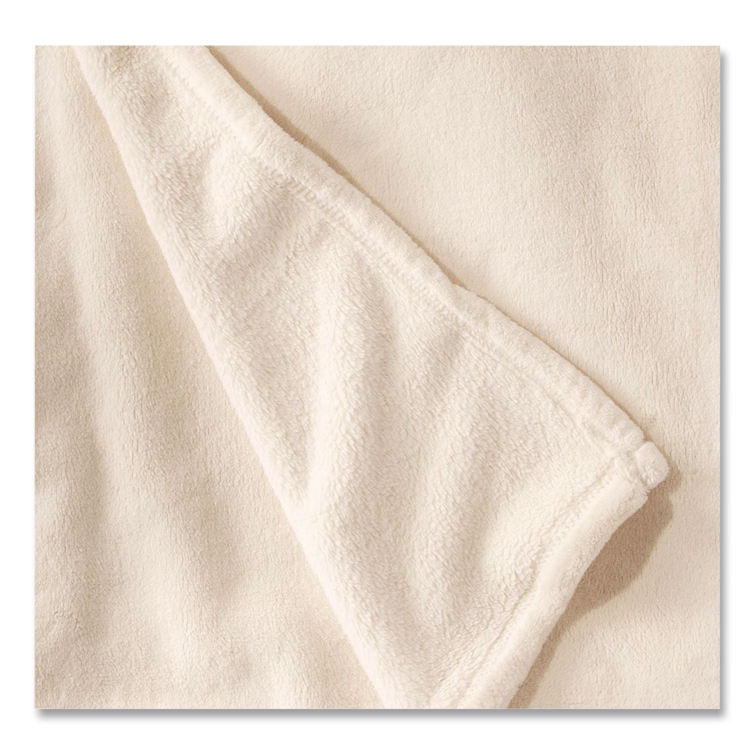 Wicked Plush Throw, 50 X 60, Antique White