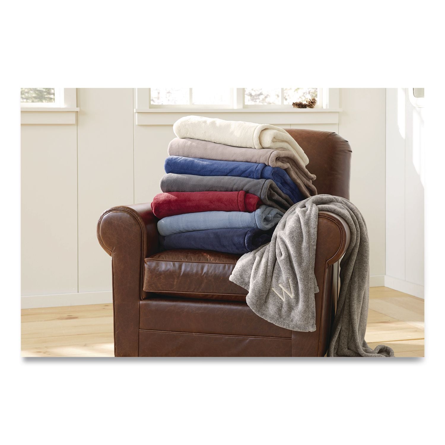 Wicket Plush Throw, 50 X 60, Mountain Red
