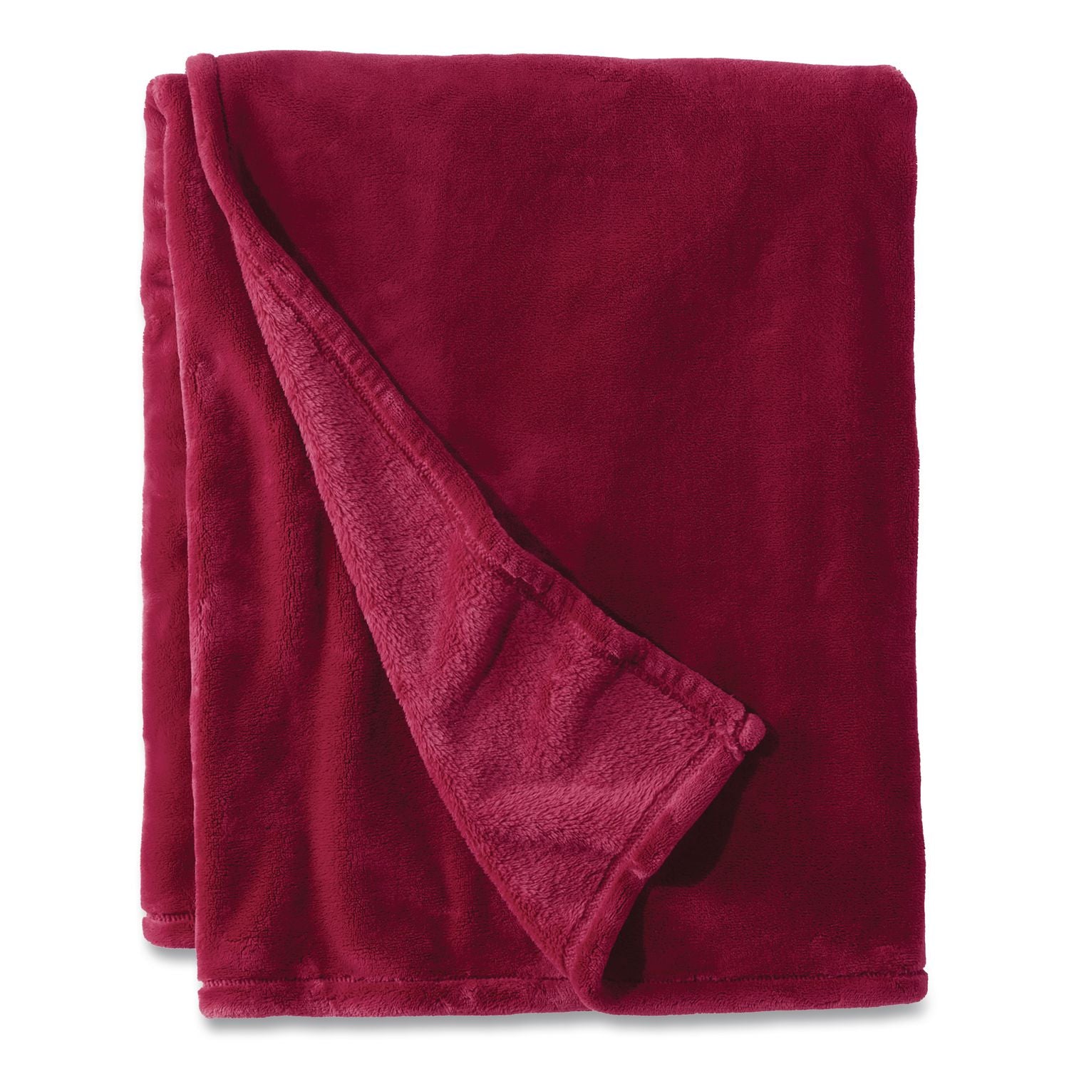 Wicket Plush Throw, 50 X 60, Mountain Red