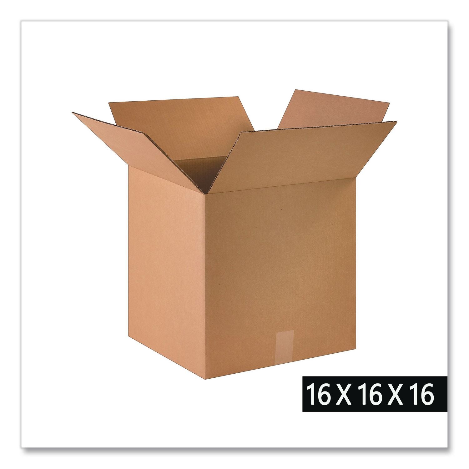 Shipping Boxes, Regular Slotted Container (RSC), 16" X 16" X 16", Kraft, 25/Bundle