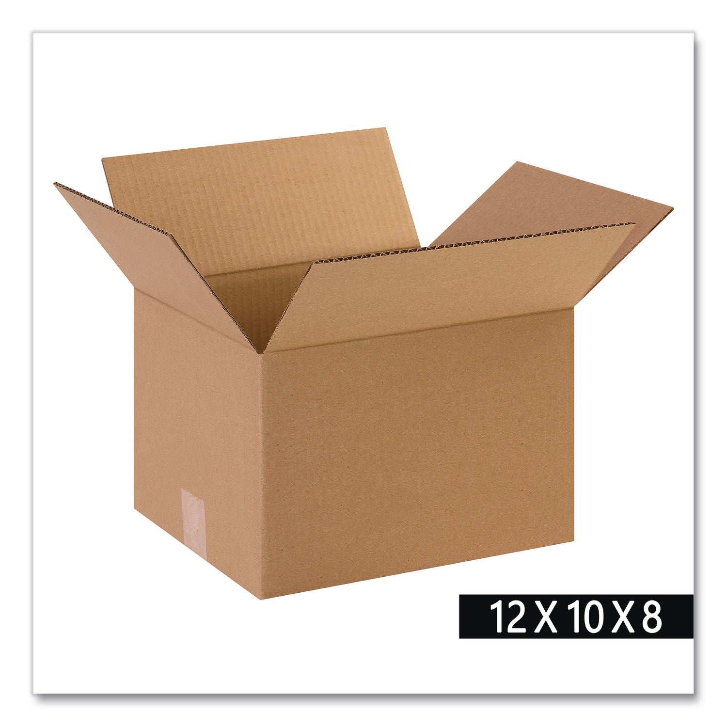 Shipping Boxes, Regular Slotted Container (RSC), 10" X 12" X 8", Kraft, 25/Bundle