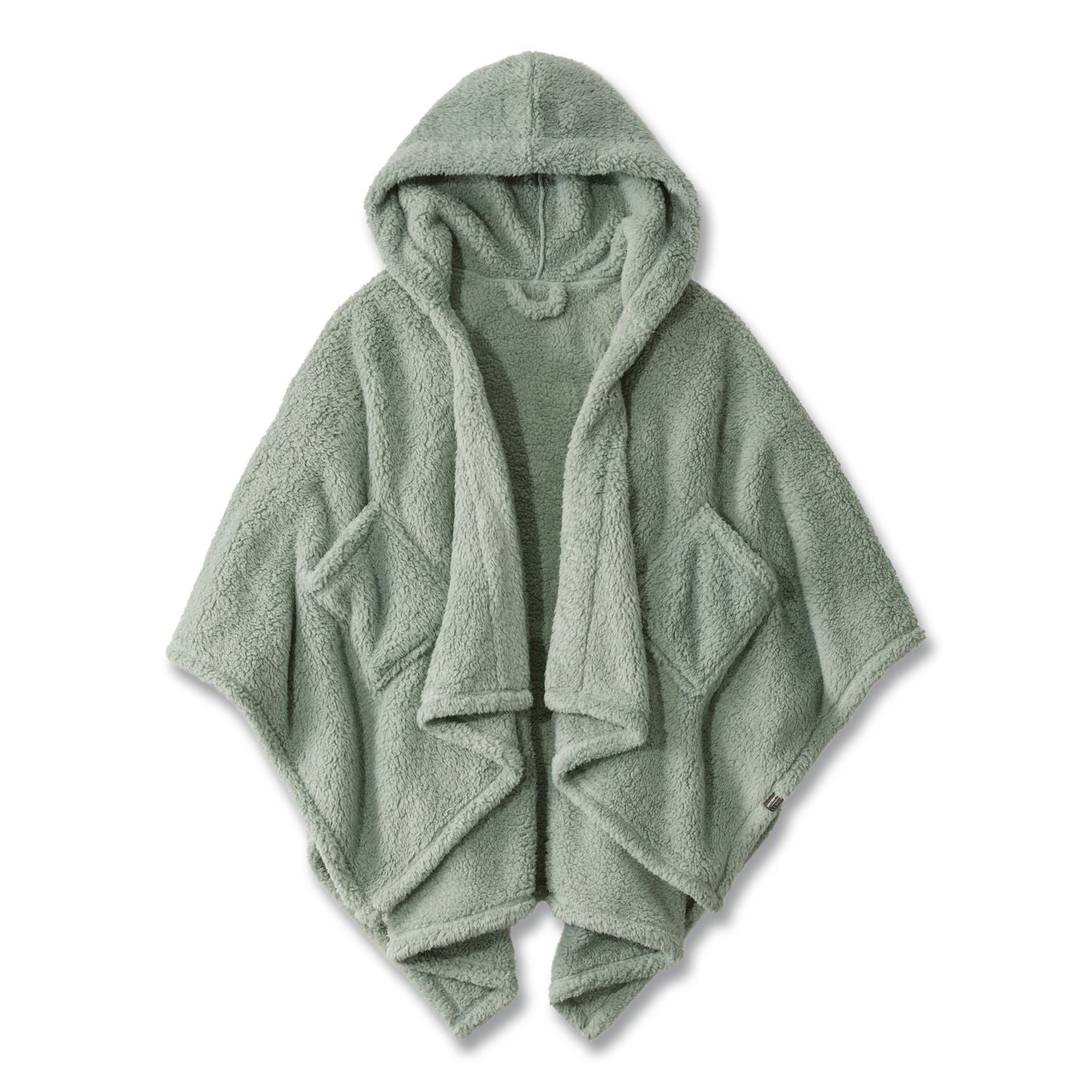 Cozy Sherpa Wearable Throw, 58 X 60, Silver Sage