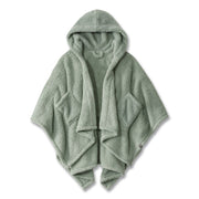 Cozy Sherpa Wearable Throw, 58 X 60, Silver Sage