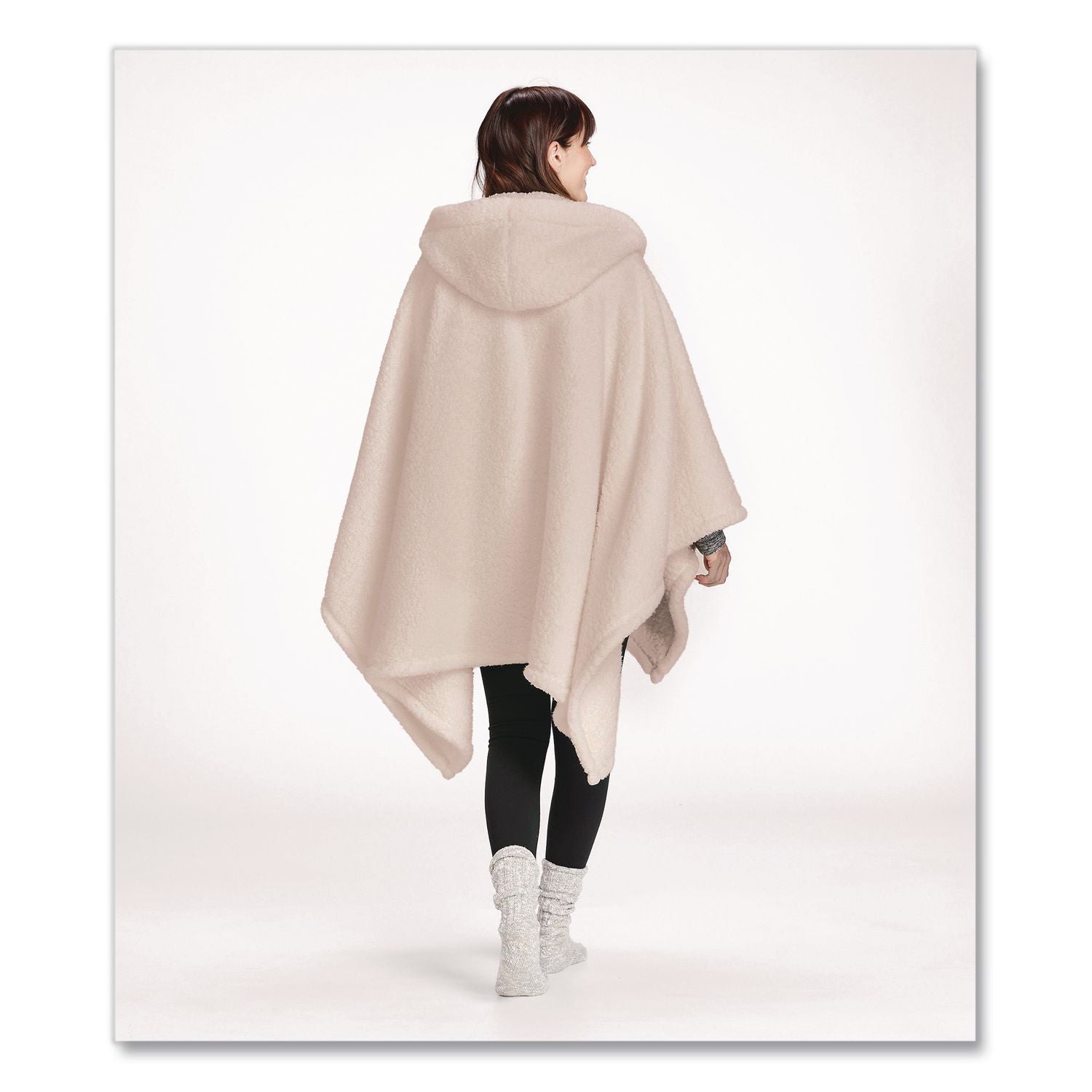 Cozy Sherpa Wearable Throw, 58 X 60, Heritage Tan