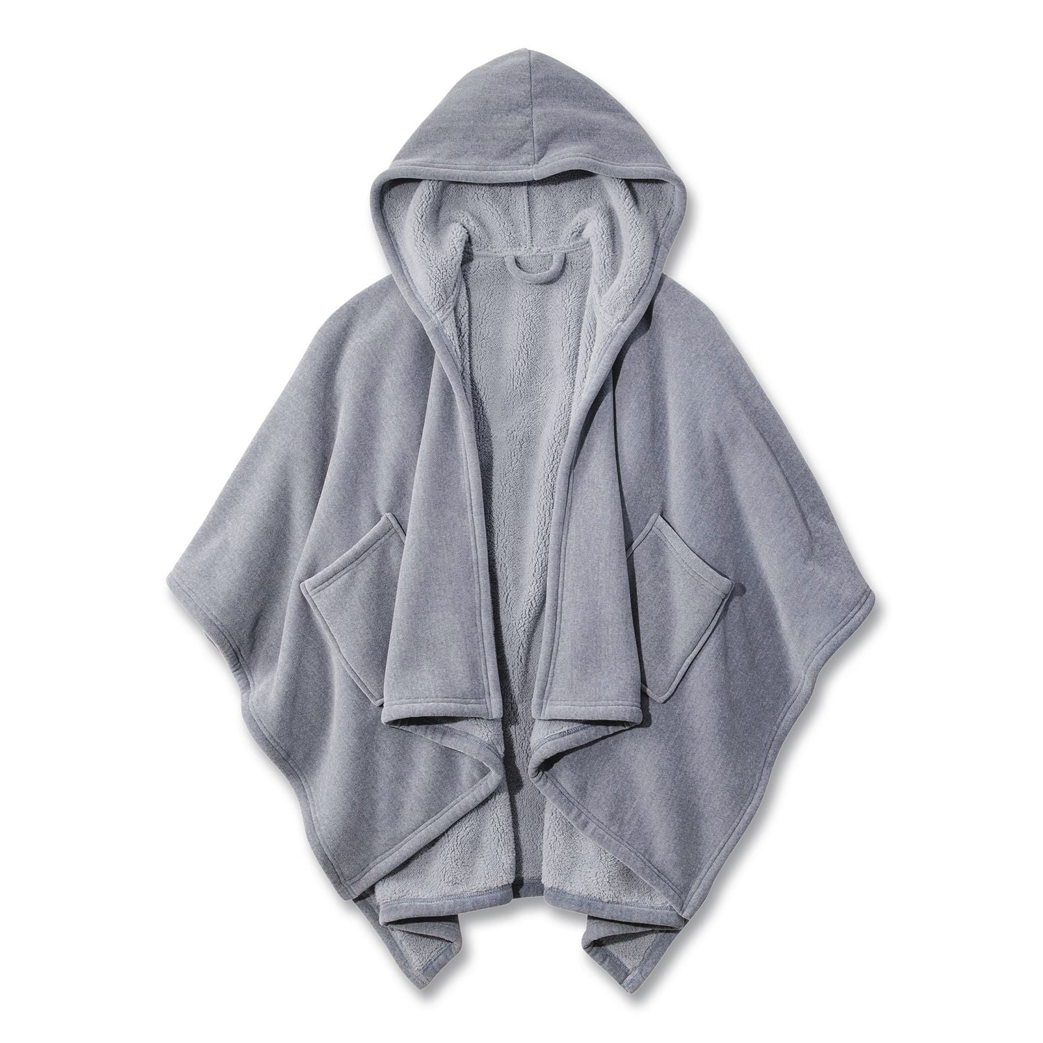 Cozy Chenille Wearable Throw, 60 X 58, Shadow Blue