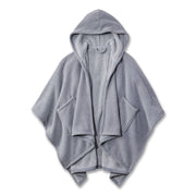 Cozy Chenille Wearable Throw, 60 X 58, Shadow Blue
