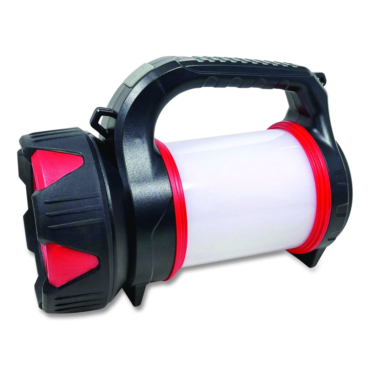 Lifegear USB Rechargeable Multi-Mode Lantern, Rechargeable Lithium Ion Battery (Included), Black/Red