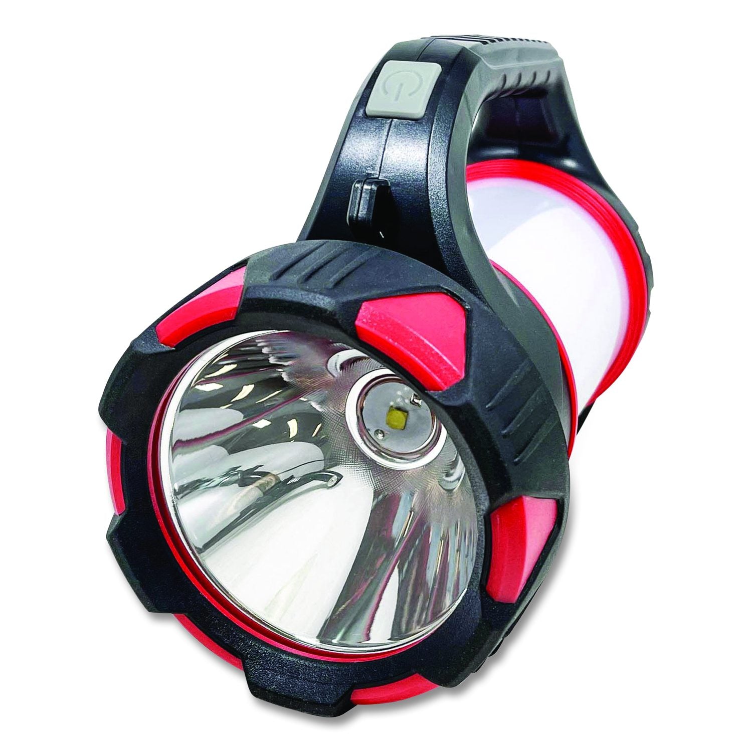 Lifegear USB Rechargeable Multi-Mode Lantern, Rechargeable Lithium Ion Battery (Included), Black/Red