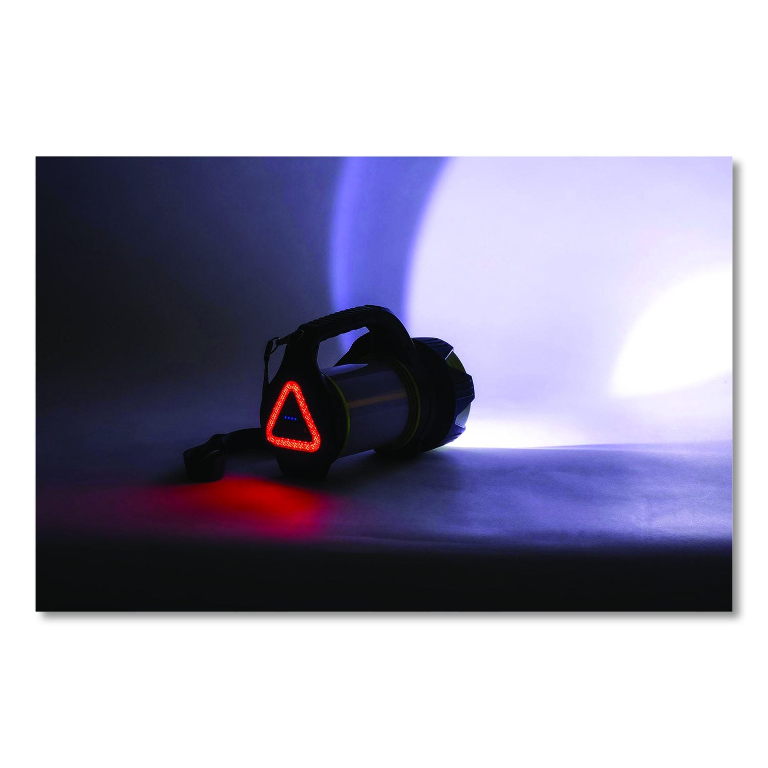 Lifegear USB Rechargeable Multi-Mode Lantern, Rechargeable Lithium Ion Battery (Included), Black/Red