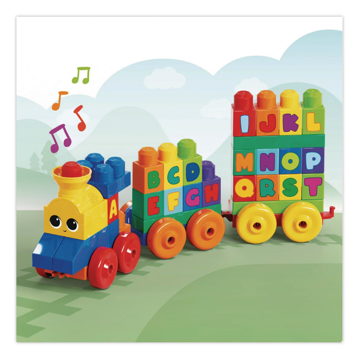 MEGA BLOKS ABC Musical Train, Preschool, 46 Pieces