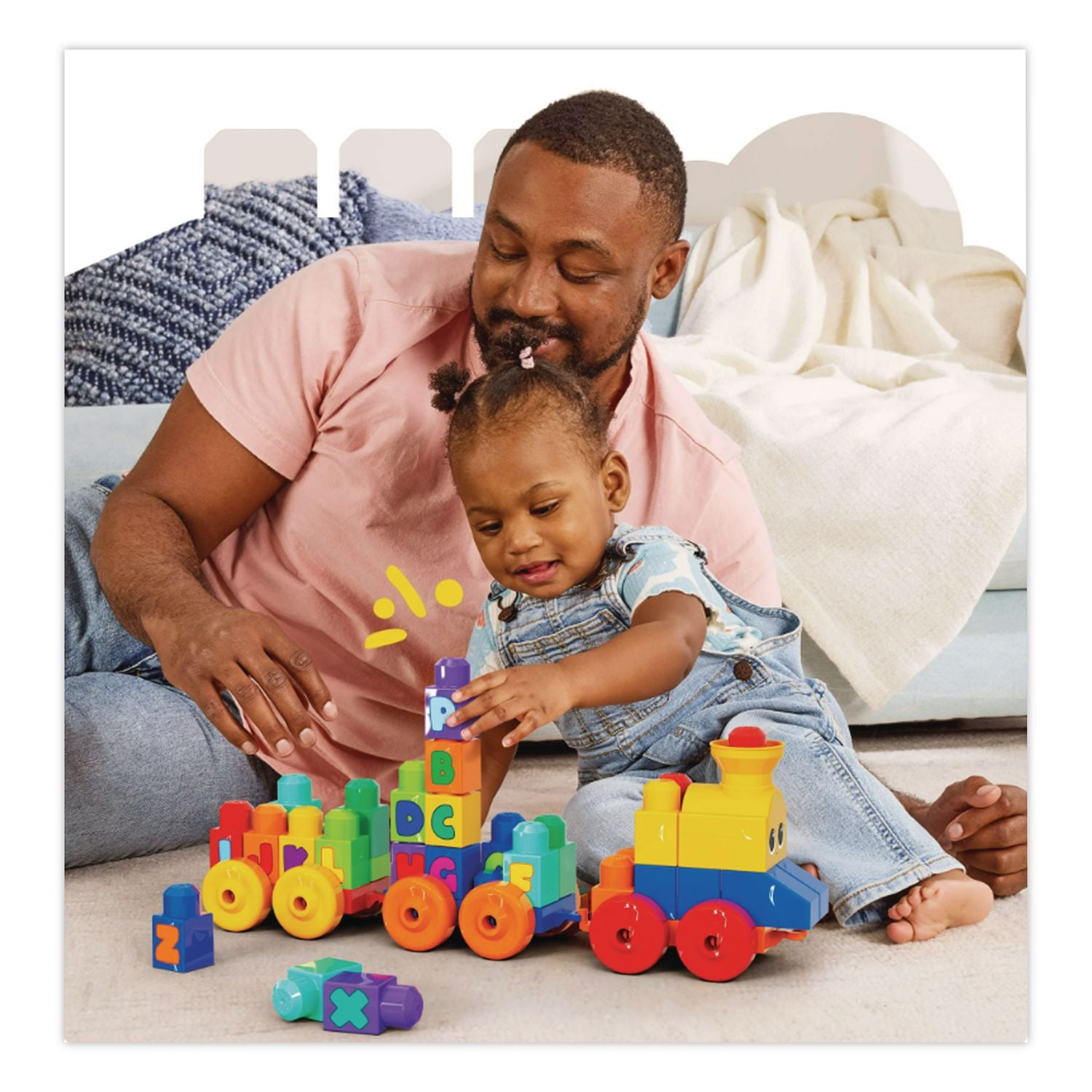 MEGA BLOKS ABC Musical Train, Preschool, 46 Pieces