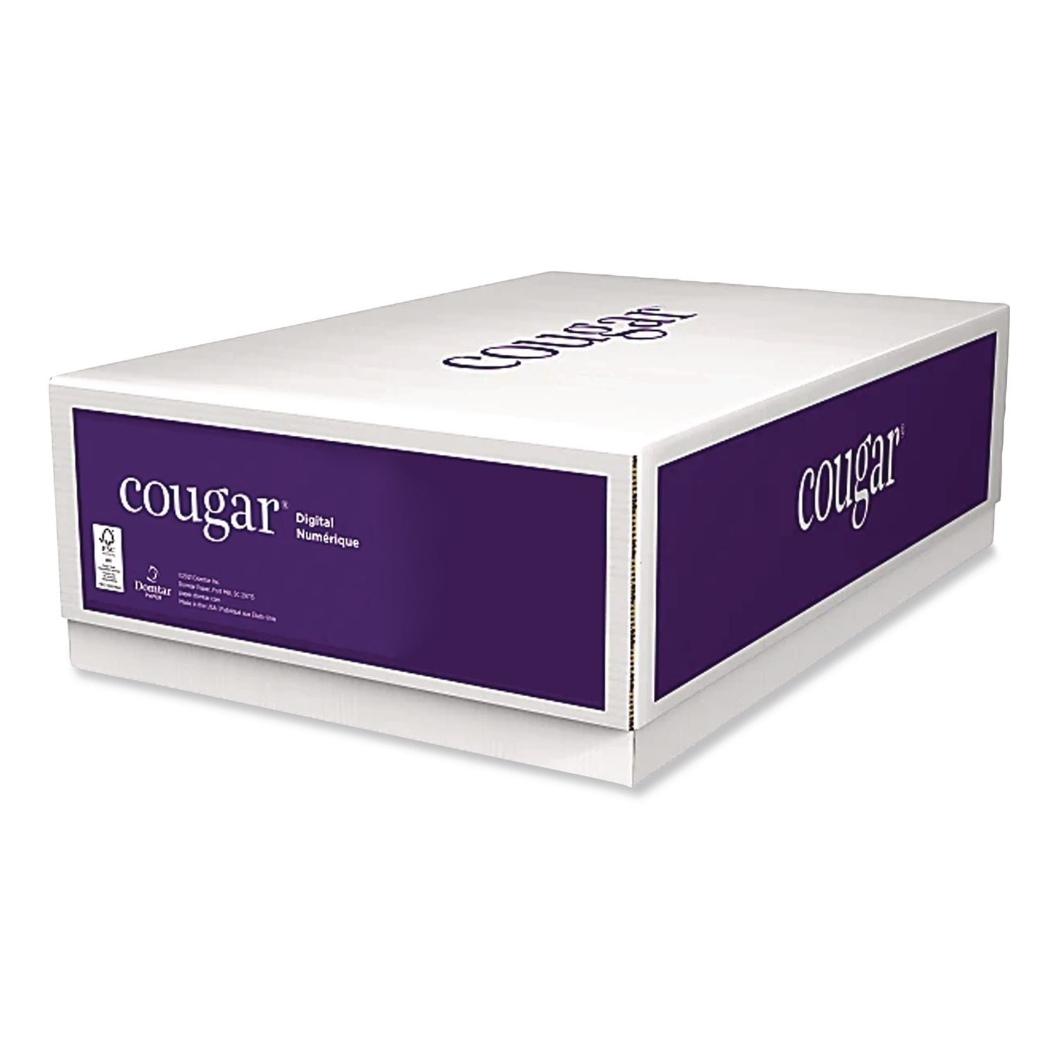 Cougar Digital Business Paper, 98 Bright, 70 Lb Text Weight, 8.5 X 11, White, 500/Ream, 8 Reams/Carton