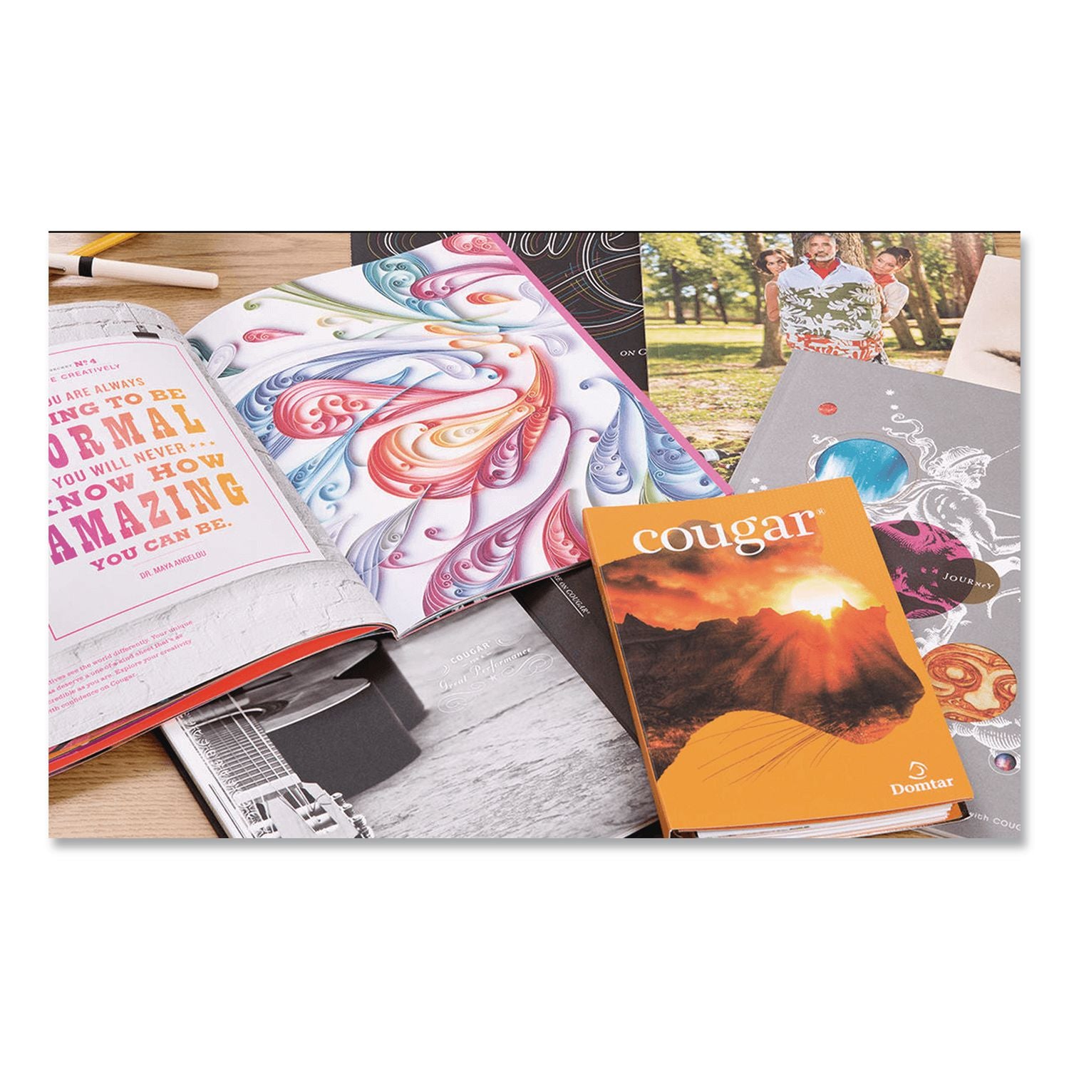 Cougar Digital Business Paper, 98 Bright, 70 Lb Text Weight, 8.5 X 11, White, 500/Ream, 8 Reams/Carton