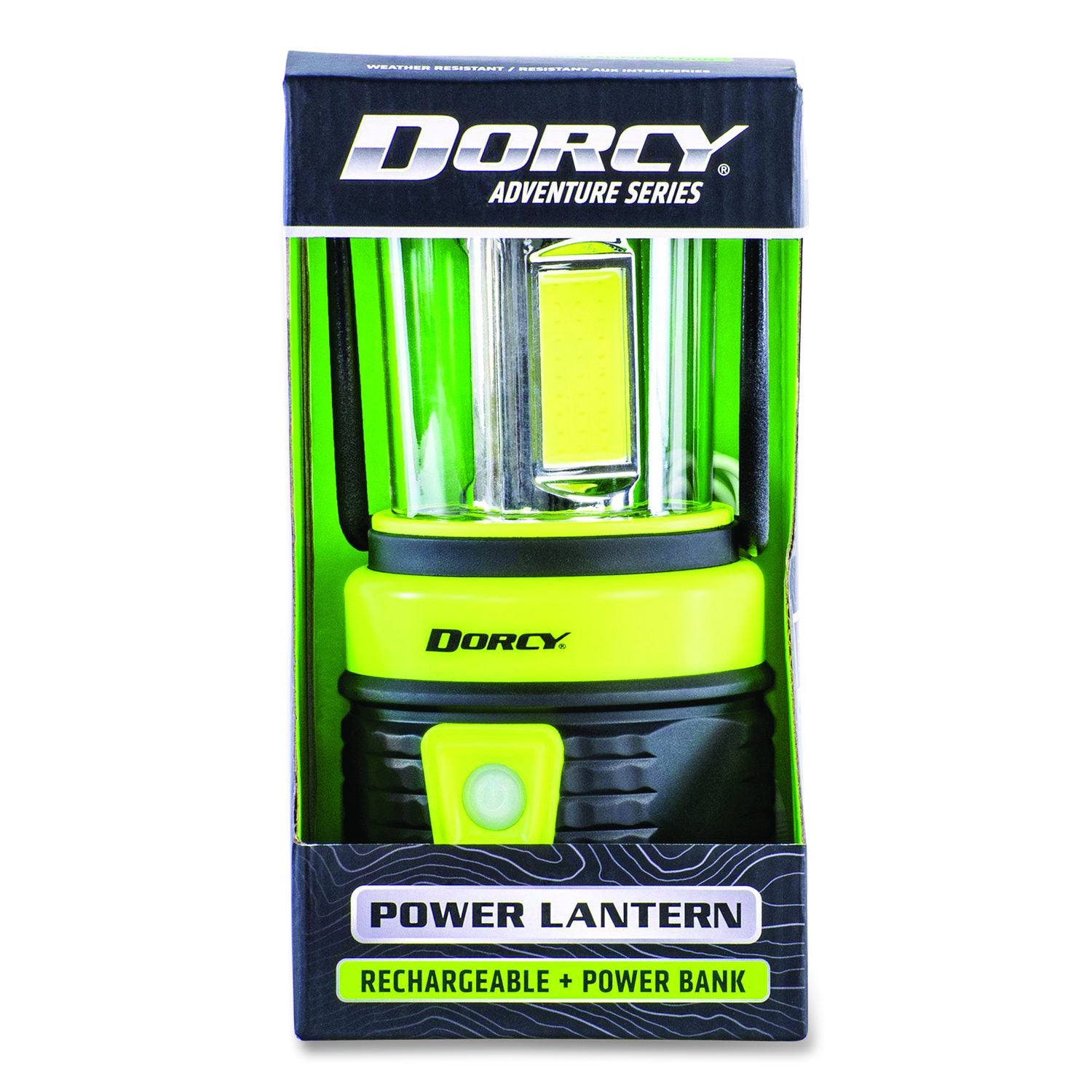 Adventure Rechargeable Multi Function Lantern, Rechargeable Lithium Ion Battery (Included), Yellow/Black