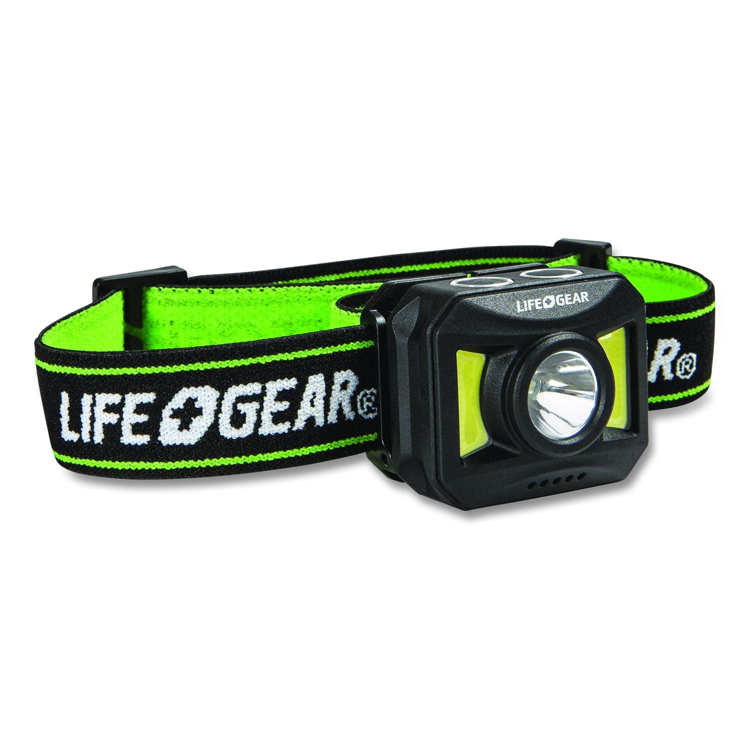 Lifegear Adventure USB-C Rechargeable Headlamp, Rechargeable Lithium Ion Battery (Included), Black