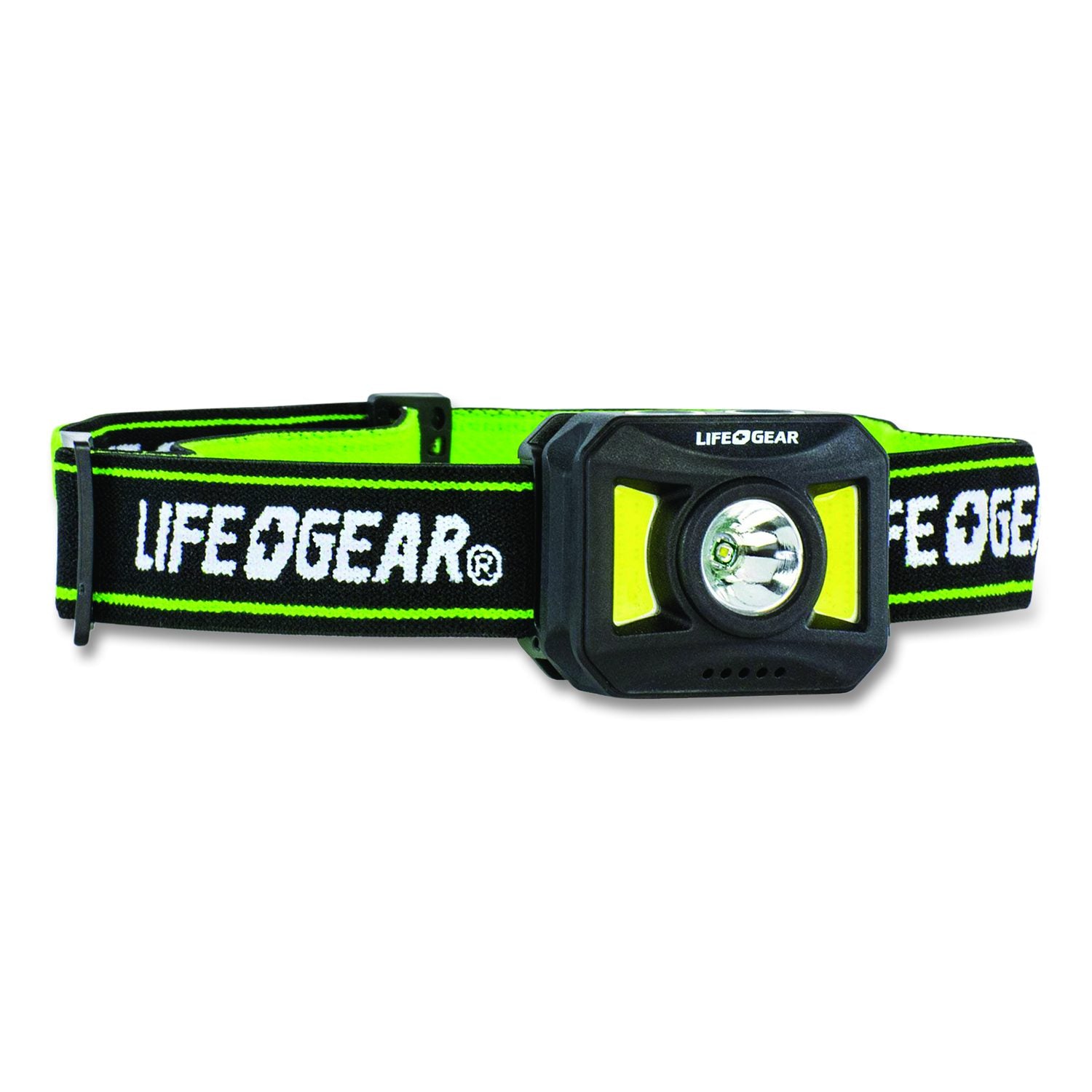 Lifegear Adventure USB-C Rechargeable Headlamp, Rechargeable Lithium Ion Battery (Included), Black