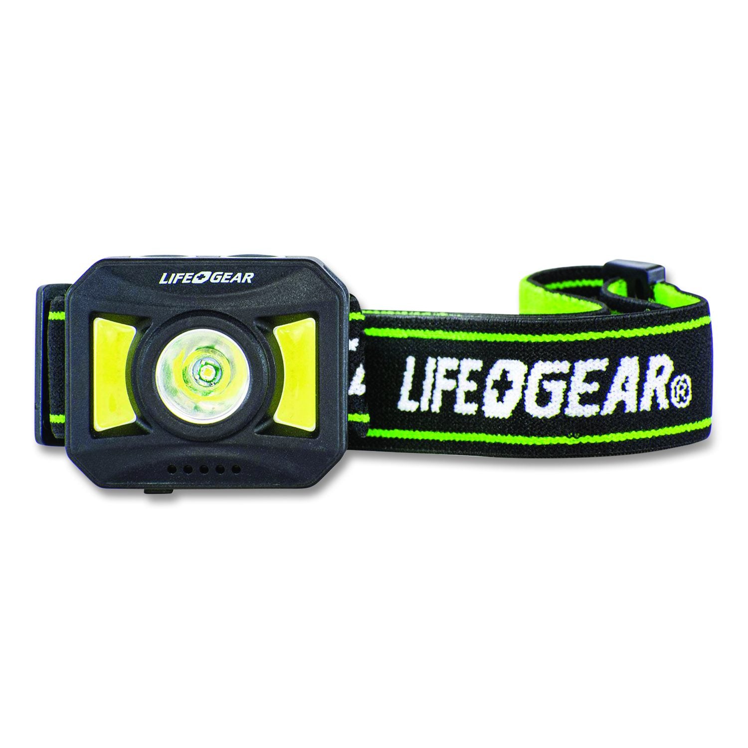 Lifegear Adventure USB-C Rechargeable Headlamp, Rechargeable Lithium Ion Battery (Included), Black