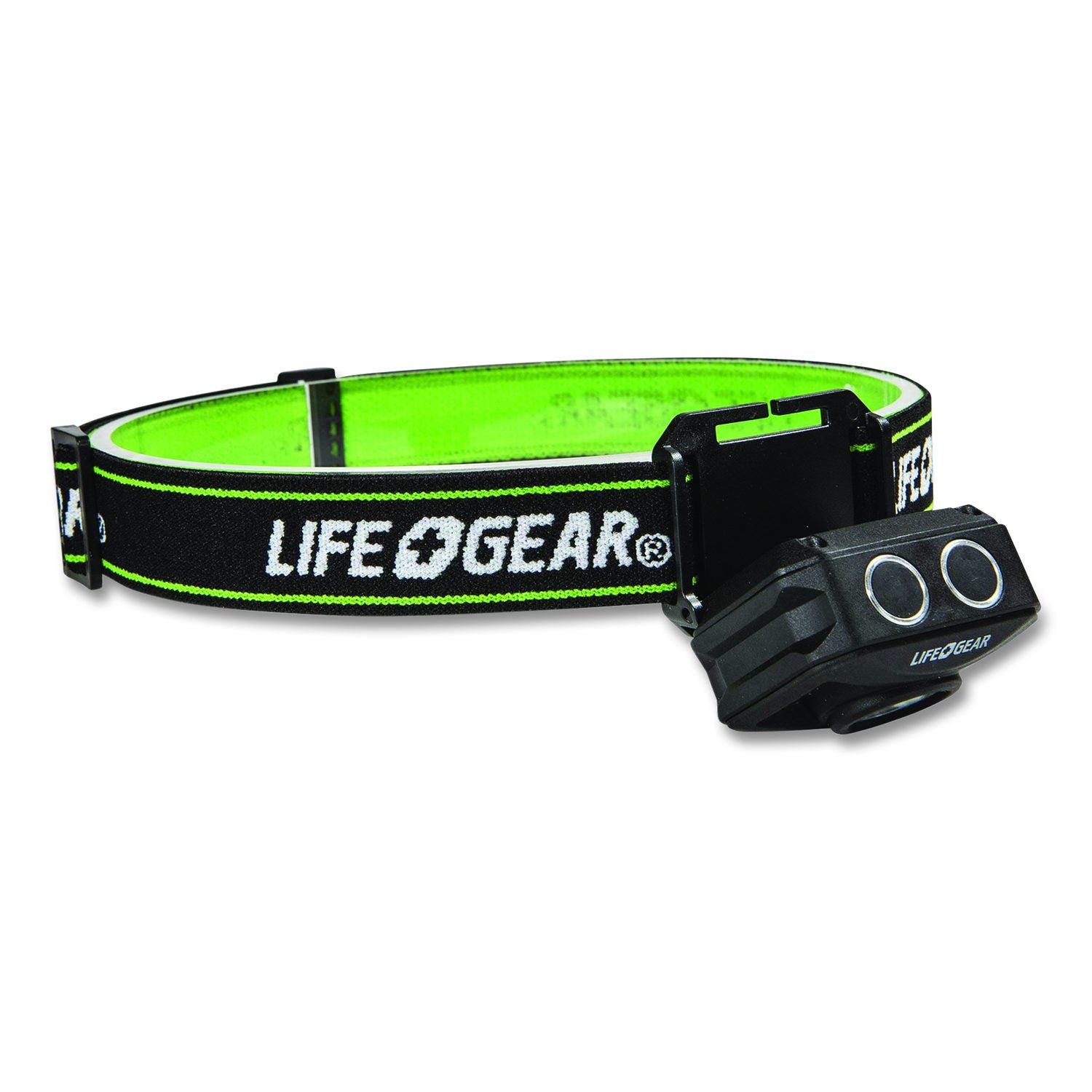 Lifegear Adventure USB-C Rechargeable Headlamp, Rechargeable Lithium Ion Battery (Included), Black