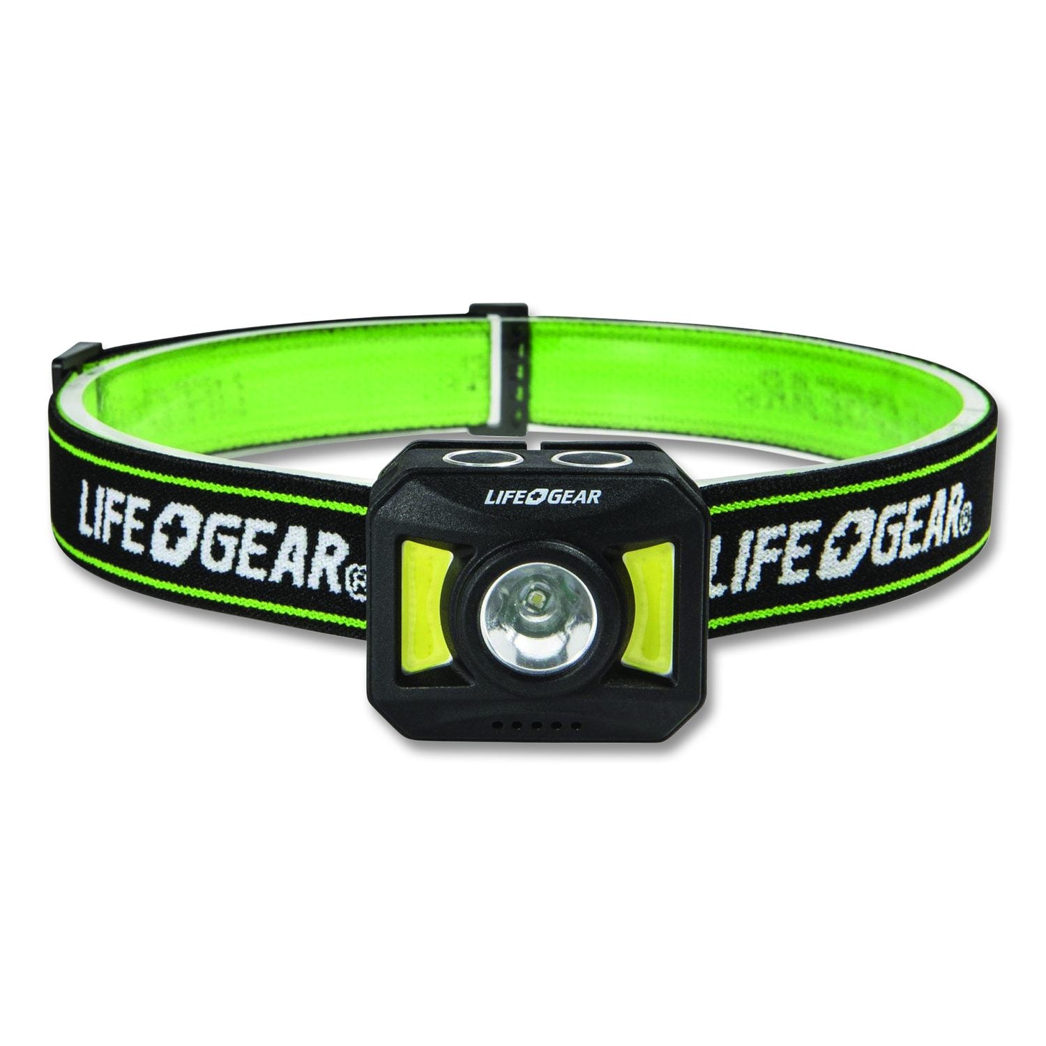 Lifegear Adventure USB-C Rechargeable Headlamp, Rechargeable Lithium Ion Battery (Included), Black
