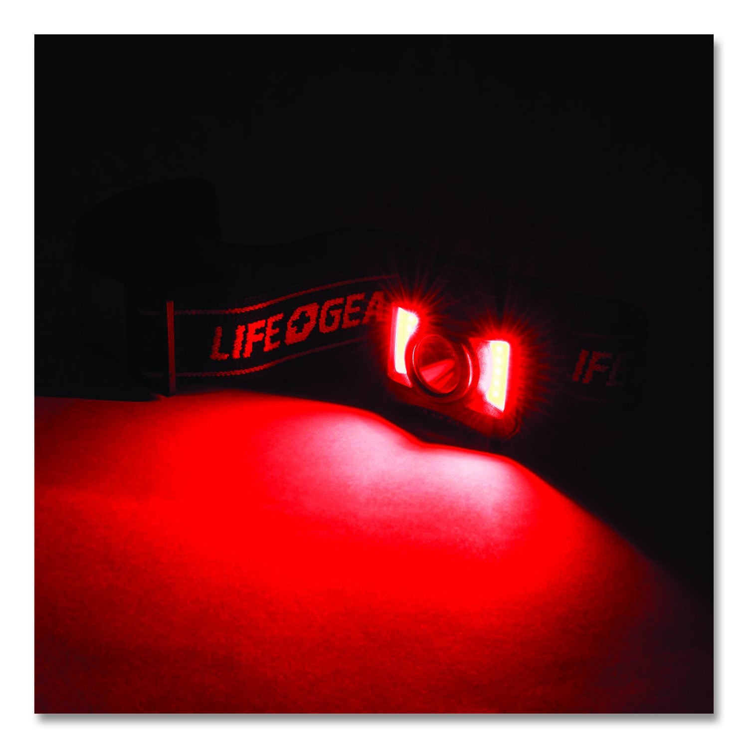 Lifegear Adventure USB-C Rechargeable Headlamp, Rechargeable Lithium Ion Battery (Included), Black