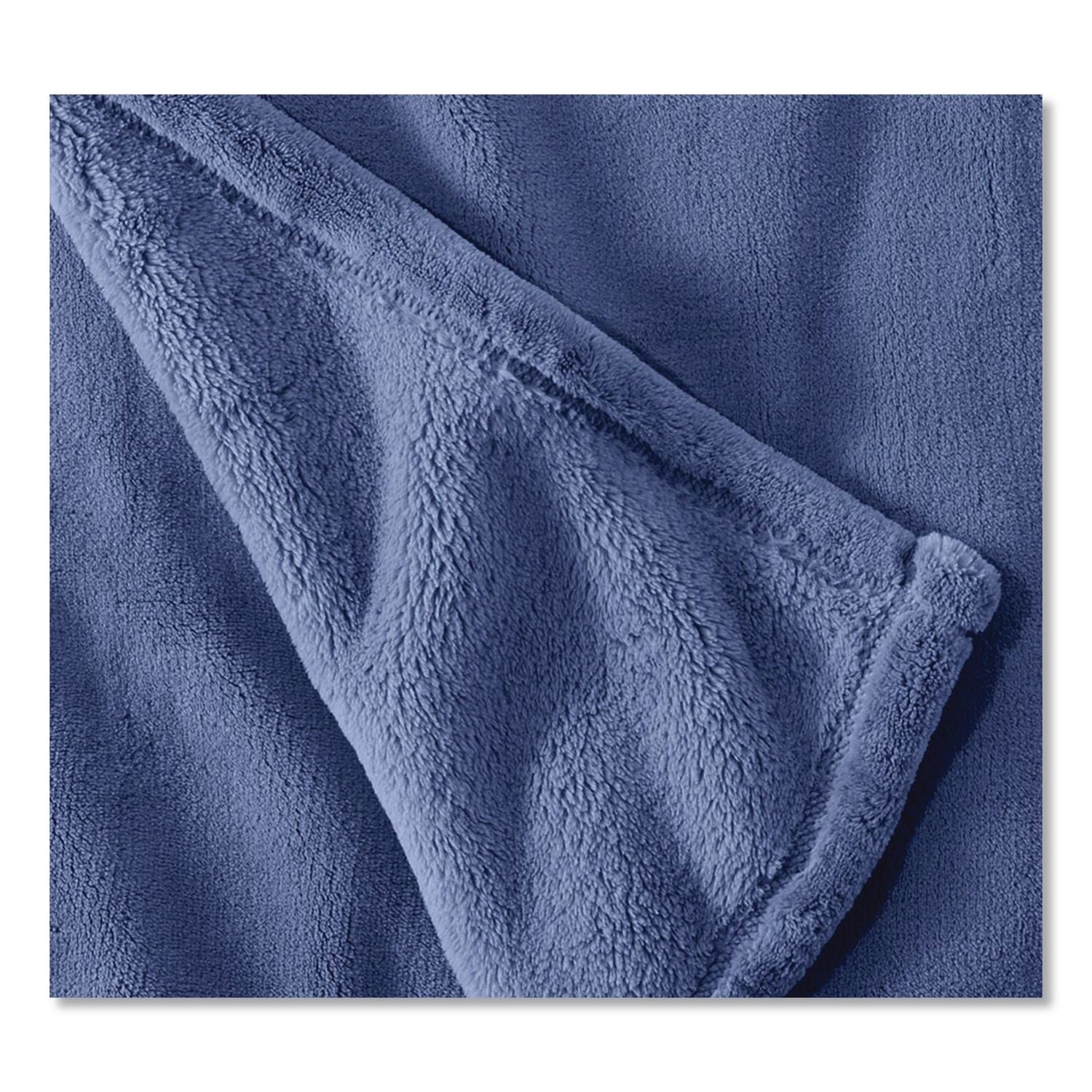 Wicked Plush Throw, 50 X 60, Bayside Bue Heather