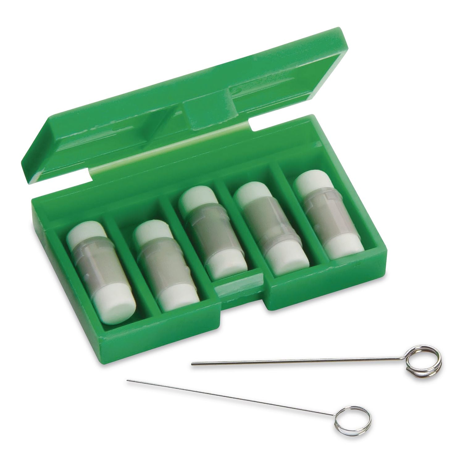 Dr, Grip Mechanical Pencil Eraser Refill For Pencil Marks, White, 5/Pack