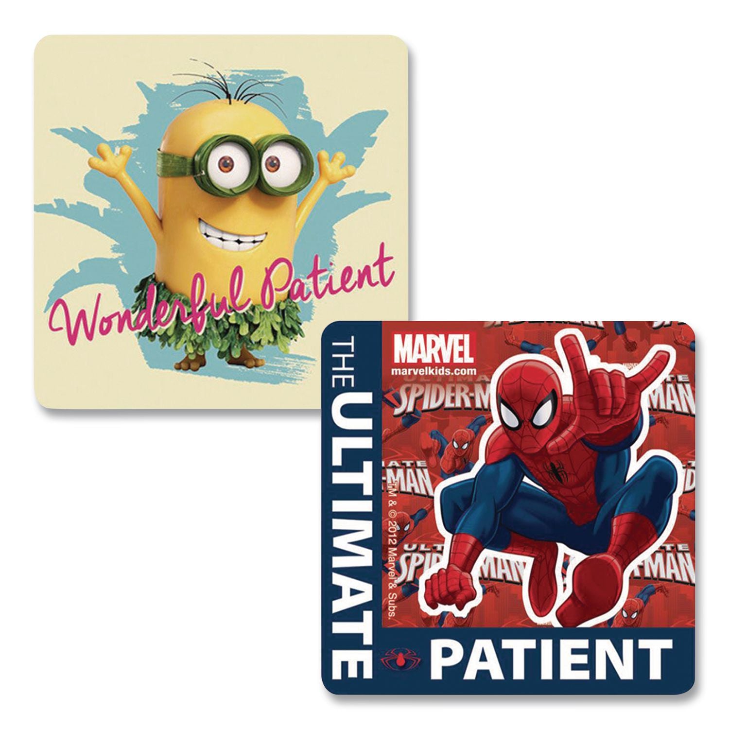 Medical Licensed Character Sticker Sampler, Assorted Sizes/Colors/Designs, 1, 000/Box
